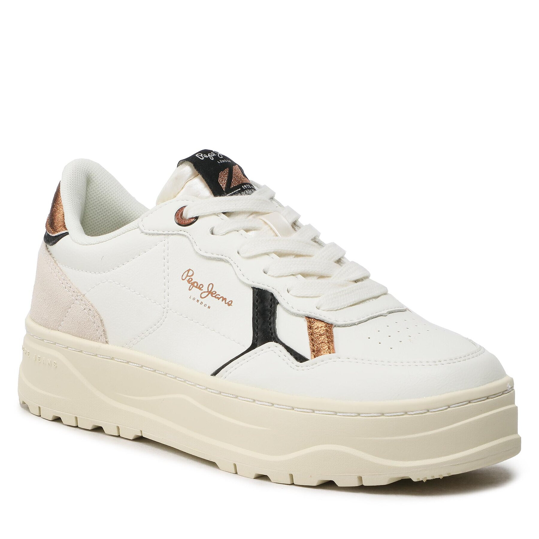 Pepe Jeans Сникърси Kore Retry W PLS31447 Бял - Pepit.bg
