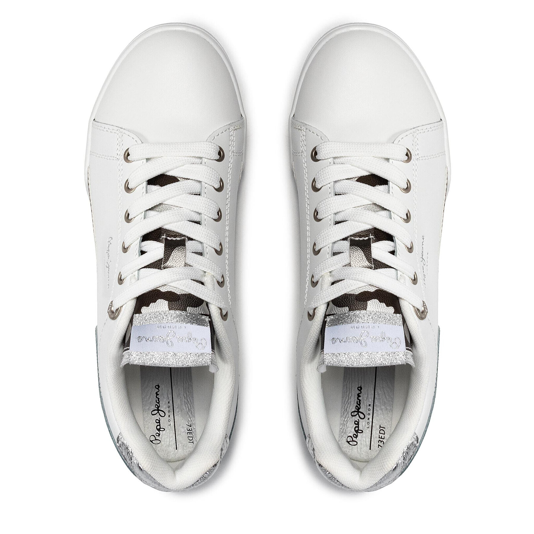 Pepe Jeans Сникърси Lambert Camu PLS31246 Бял - Pepit.bg