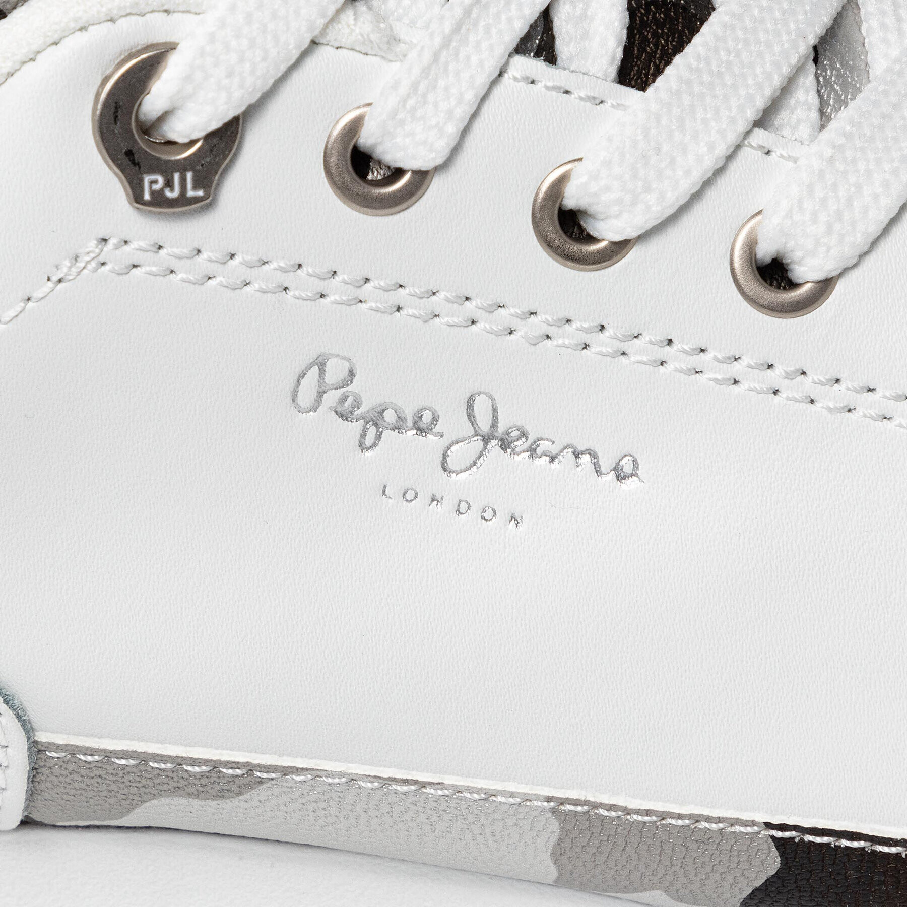 Pepe Jeans Сникърси Lambert Camu PLS31246 Бял - Pepit.bg