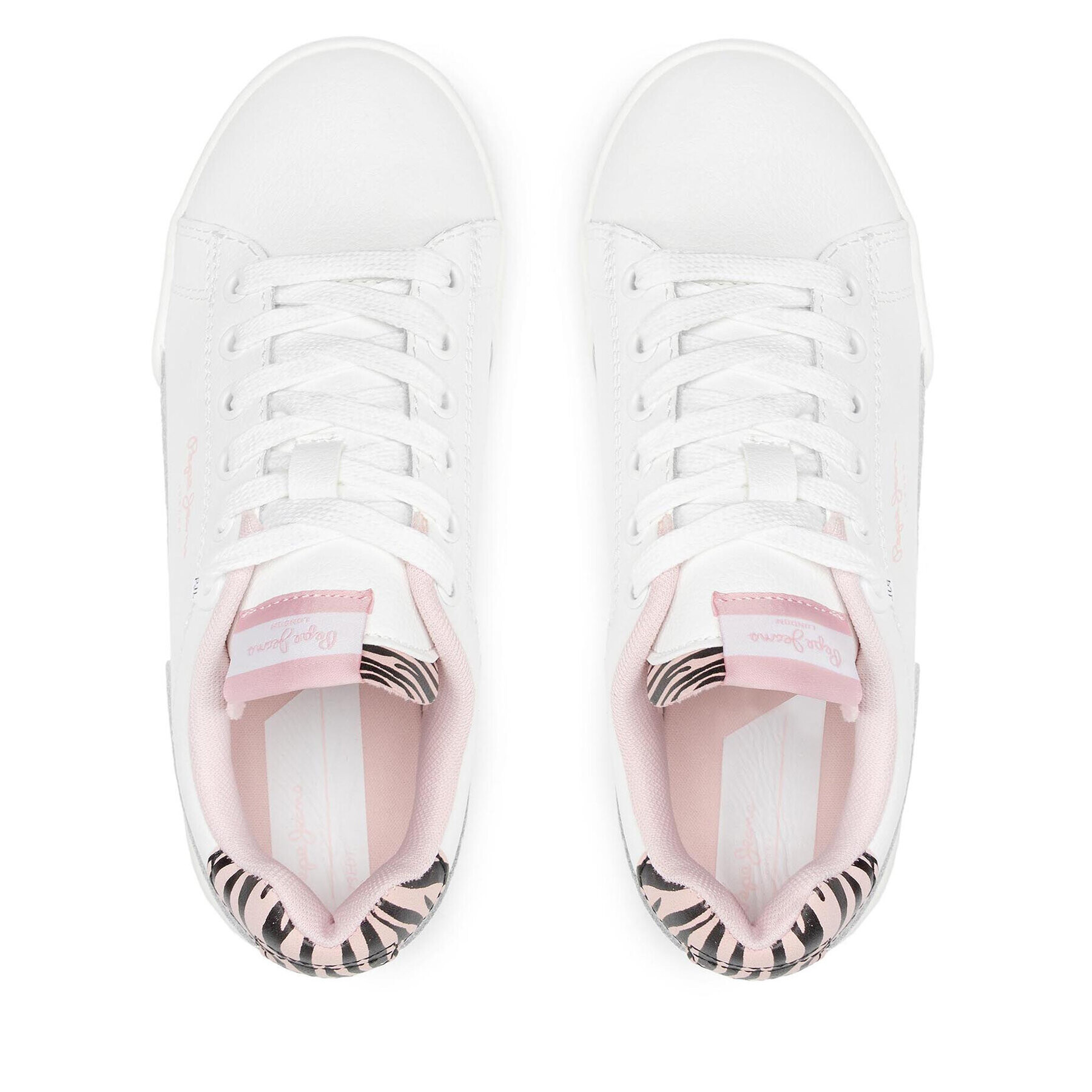Pepe Jeans Сникърси Lambert Zebra PGS30513 Бял - Pepit.bg