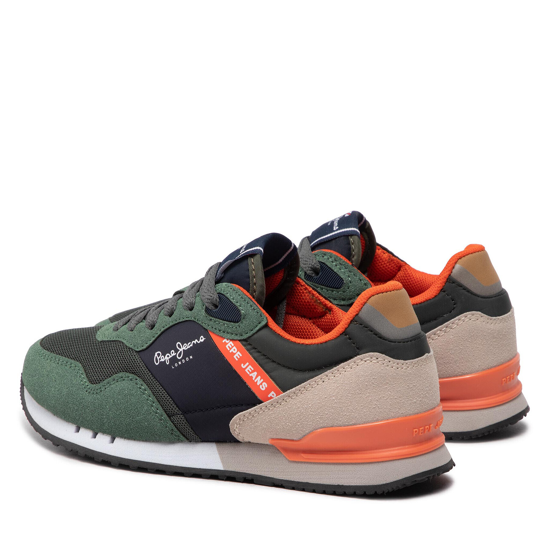 Pepe Jeans Сникърси London One Basic B PBS30540 Зелен - Pepit.bg