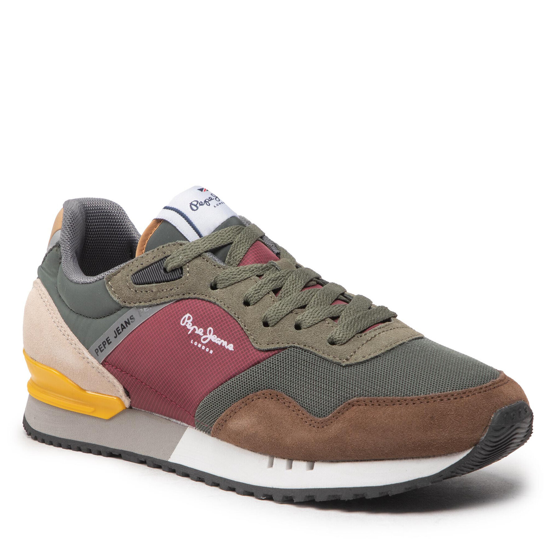 Pepe Jeans Сникърси London One Basic M PMS30871 Зелен - Pepit.bg