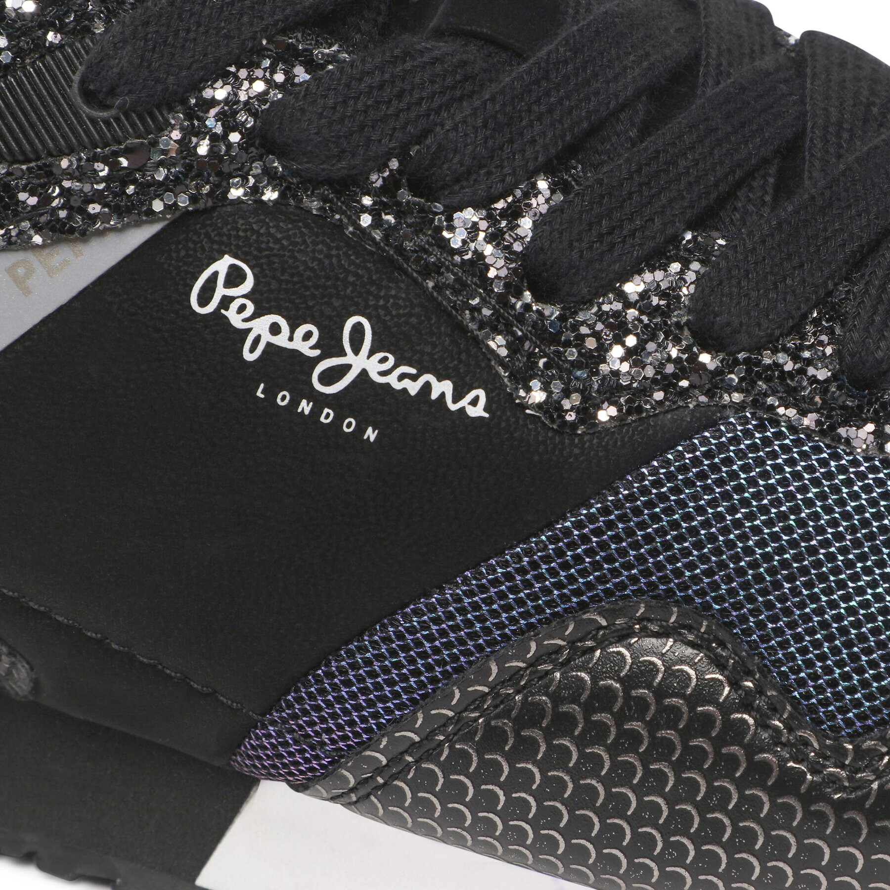 Pepe Jeans Сникърси London W Queen PLS31379 Черен - Pepit.bg