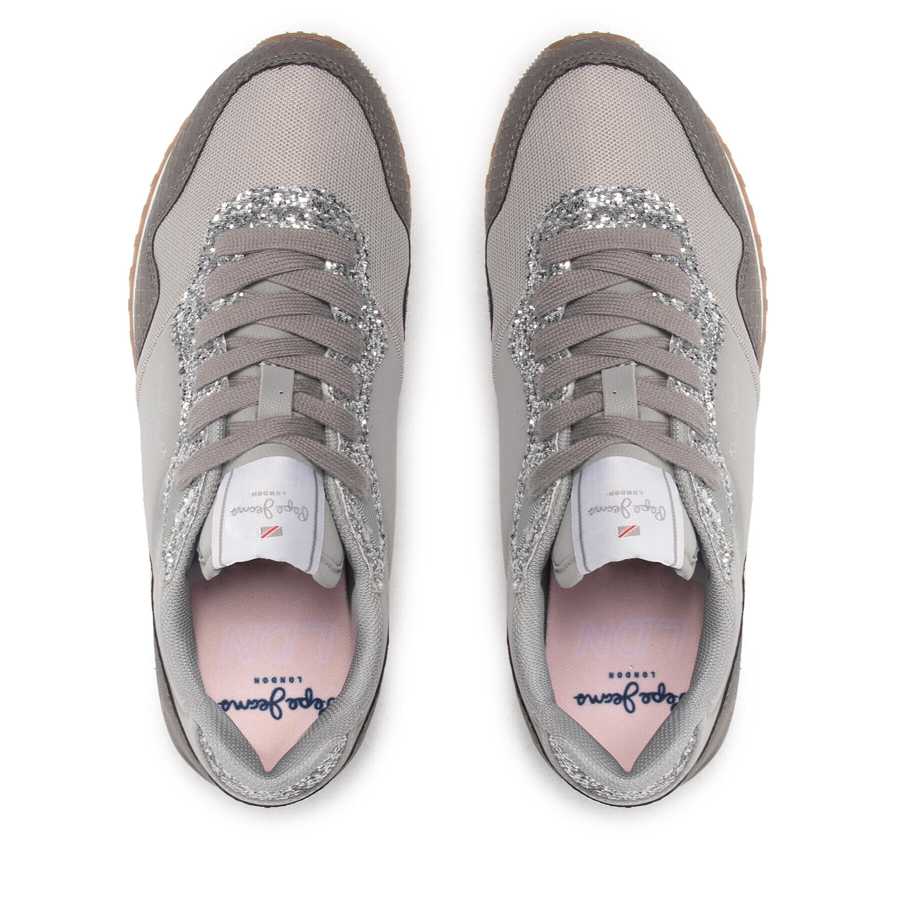 Pepe Jeans Сникърси London W Queen PLS31379 Сив - Pepit.bg