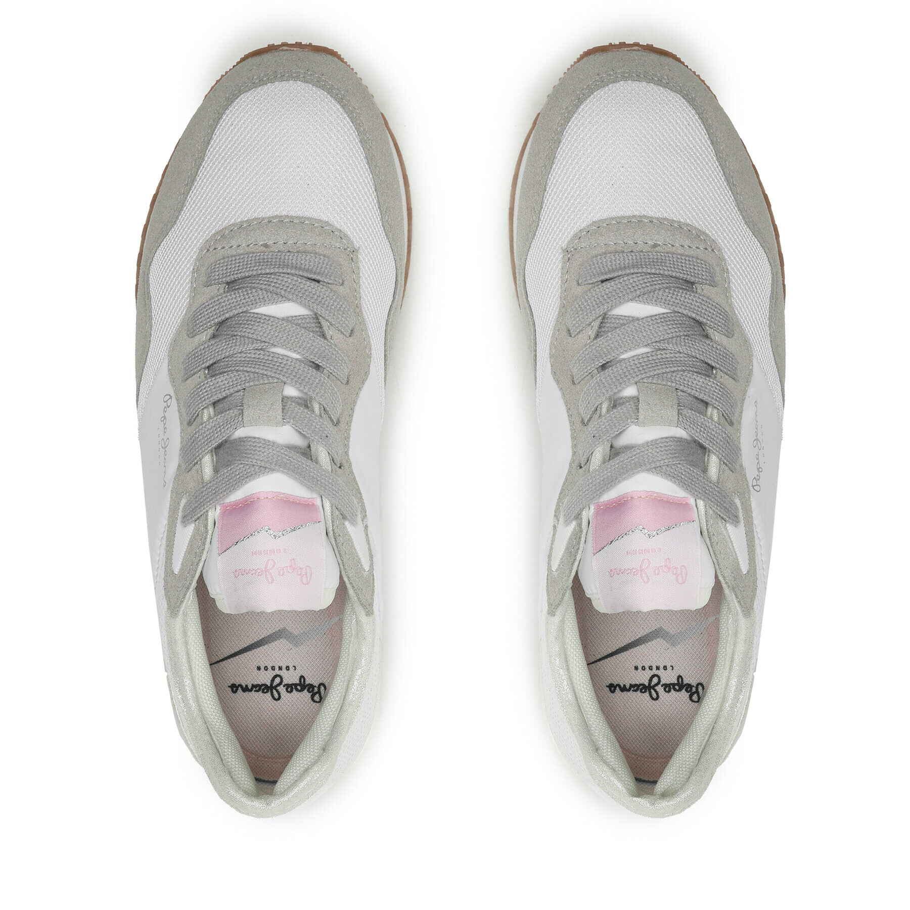 Pepe Jeans Сникърси London W Troy PLS31466 Бял - Pepit.bg