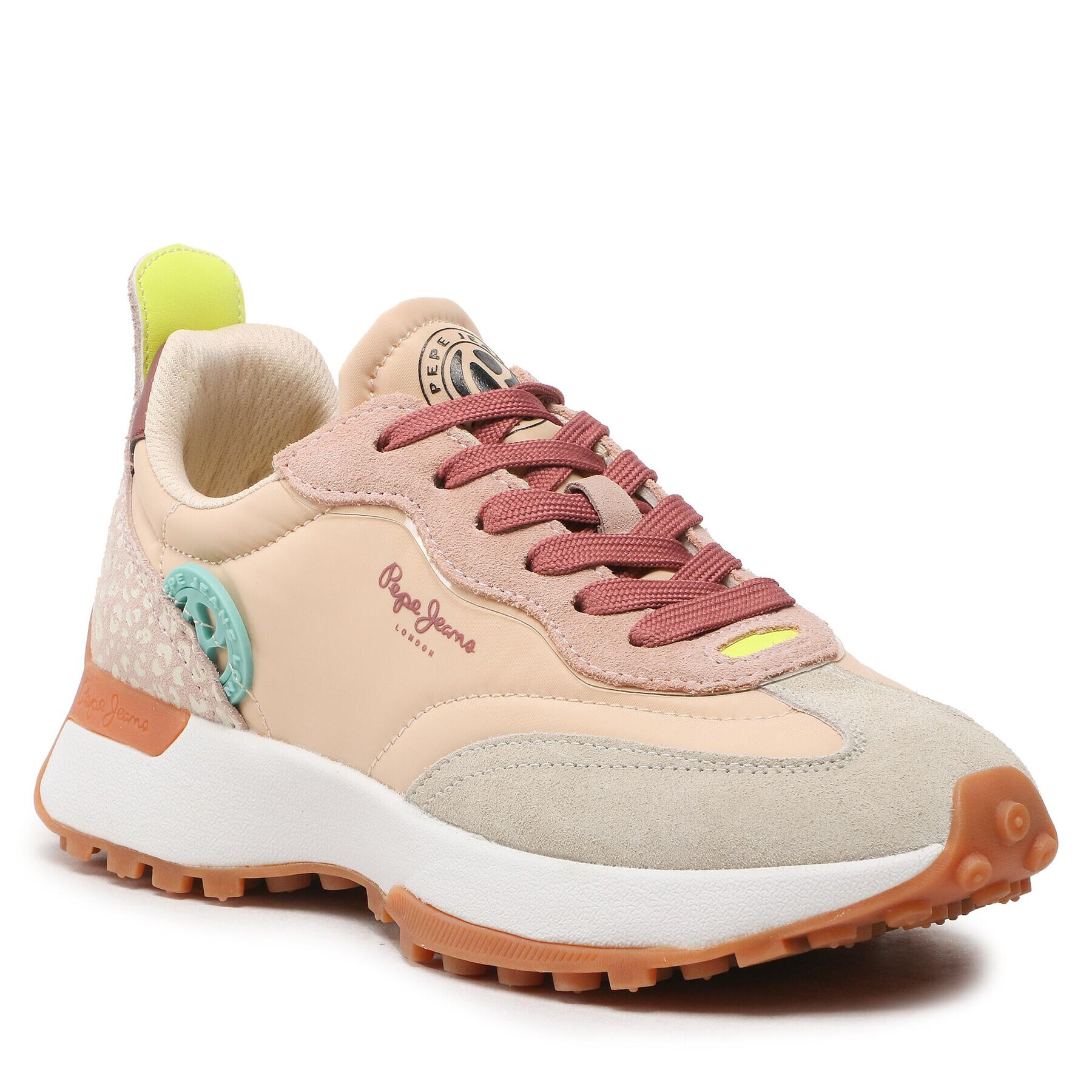 Pepe Jeans Сникърси Lucky Leo PLS31486 Розов - Pepit.bg