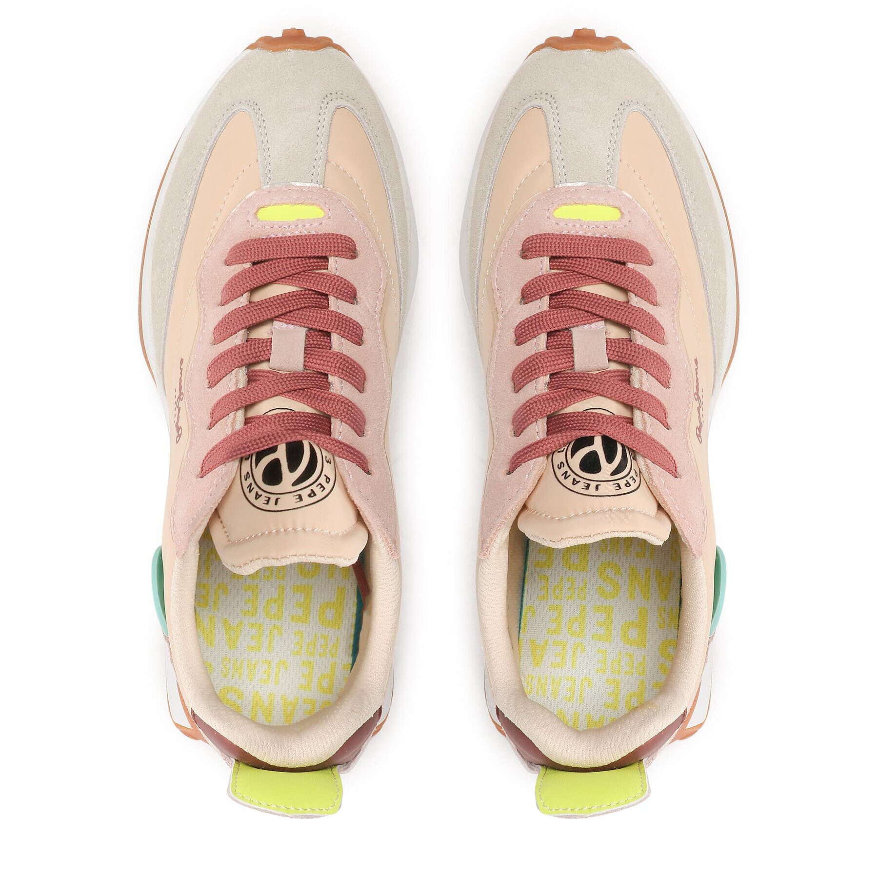 Pepe Jeans Сникърси Lucky Leo PLS31486 Розов - Pepit.bg