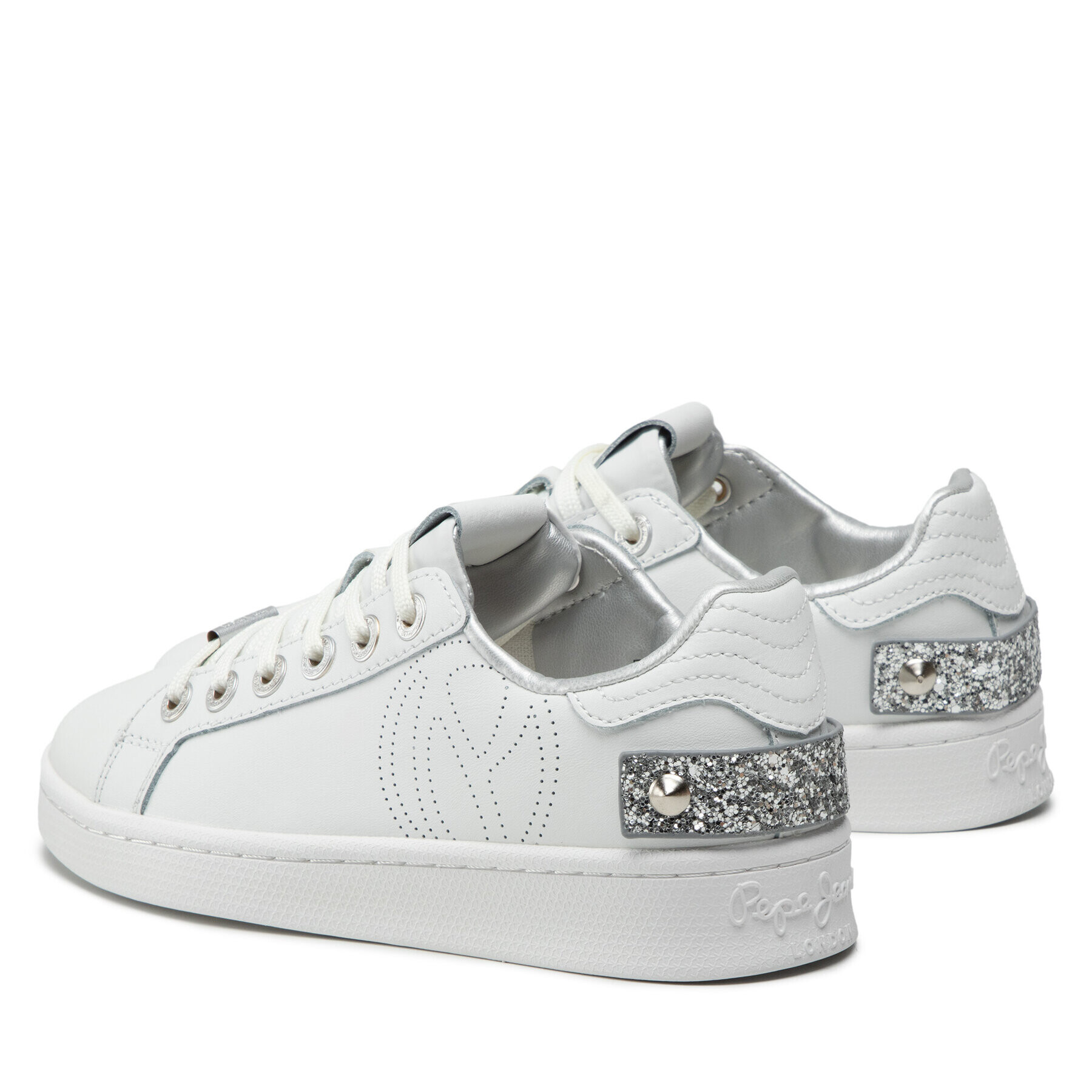 Pepe Jeans Сникърси Milton Glam PLS31305 Бял - Pepit.bg