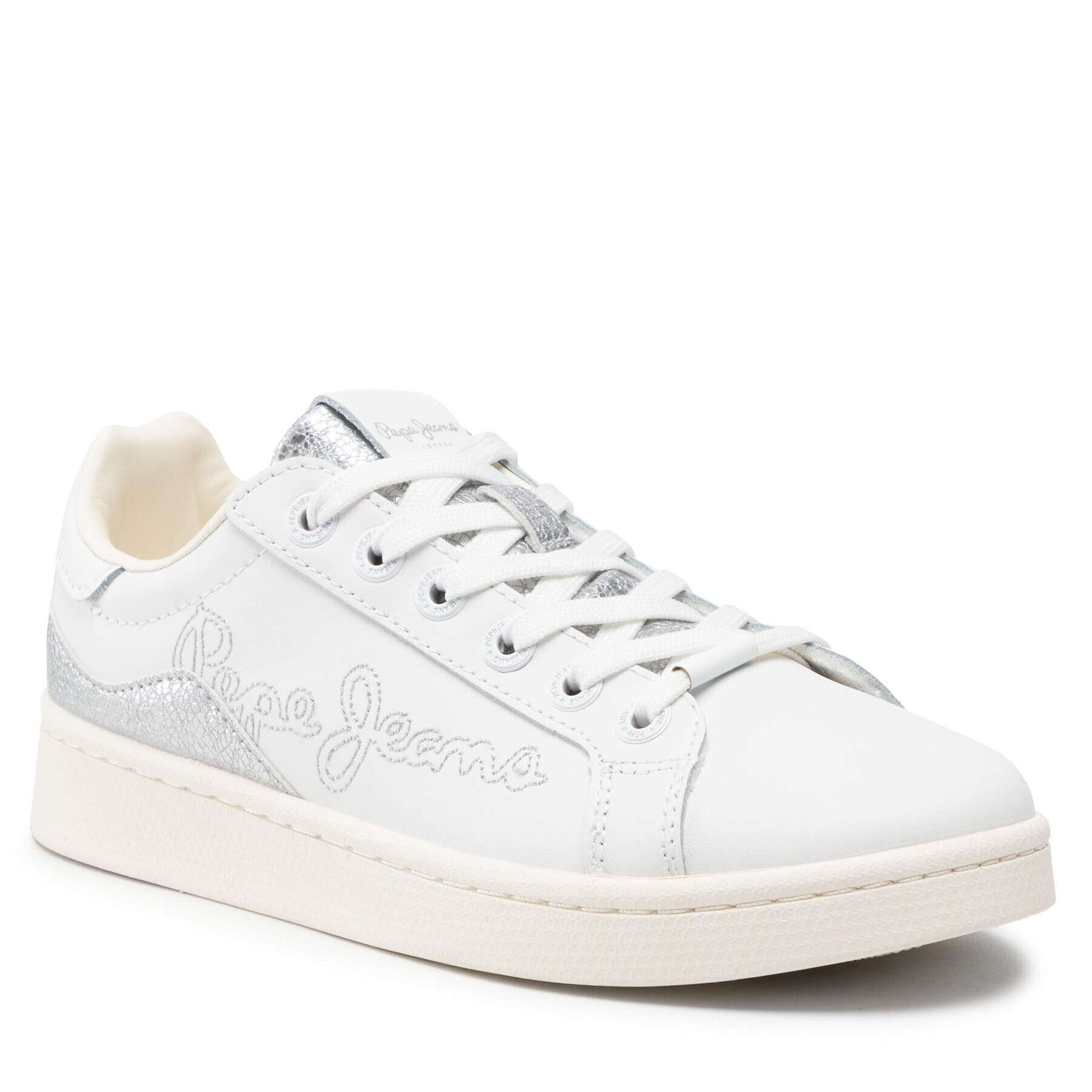 Pepe Jeans Сникърси Milton Mix PLS31307 Бял - Pepit.bg