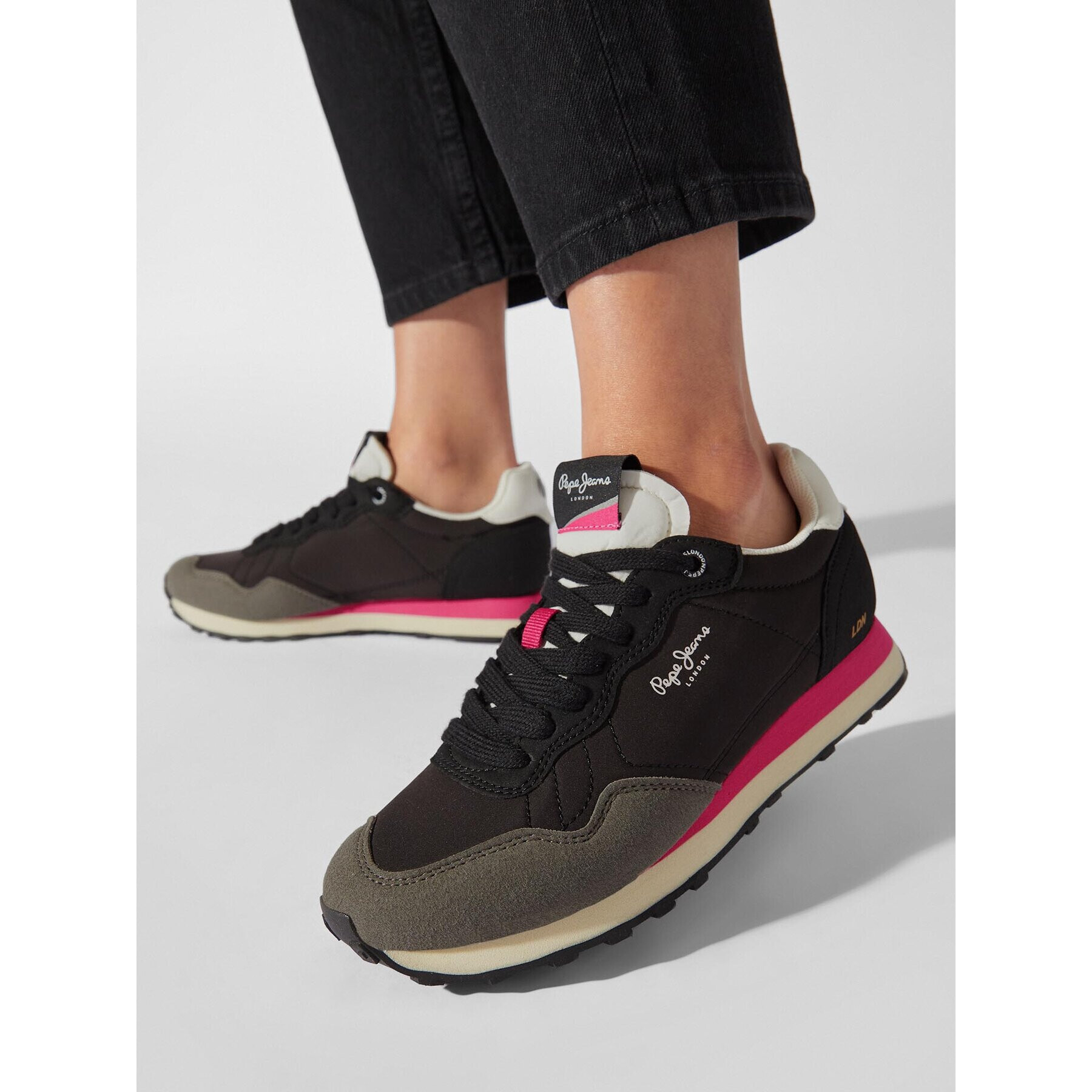 Pepe Jeans Сникърси Natch W PLS31487 Черен - Pepit.bg