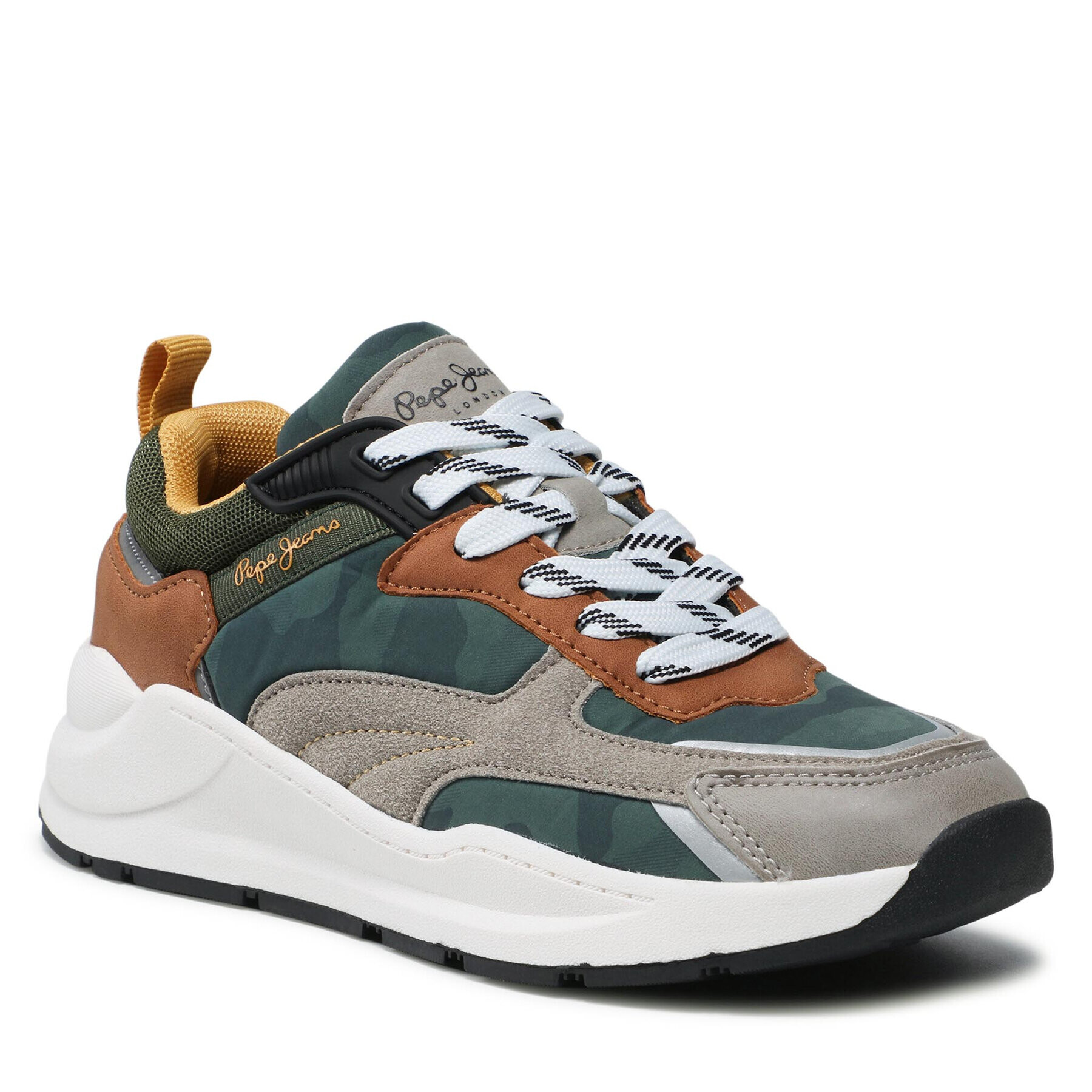 Pepe Jeans Сникърси Orbital 2.0 Camo PBS30504 Зелен - Pepit.bg