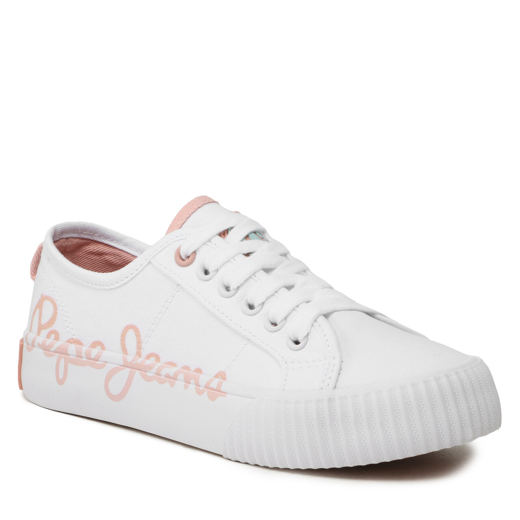 Pepe Jeans Сникърси Ottis Log G PGS30577 Бял - Pepit.bg