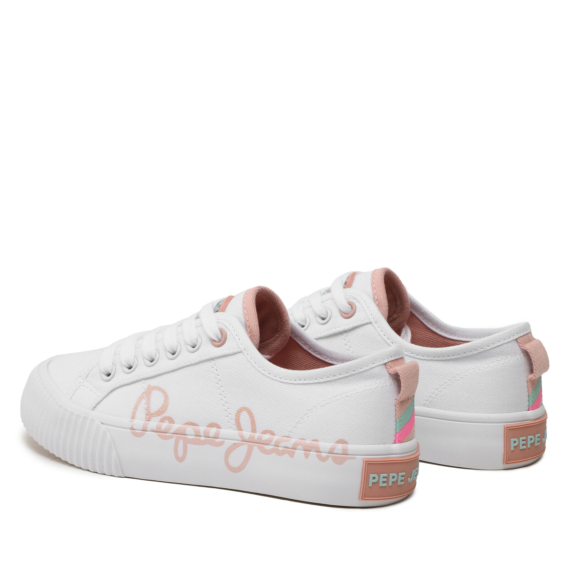 Pepe Jeans Сникърси Ottis Log G PGS30577 Бял - Pepit.bg