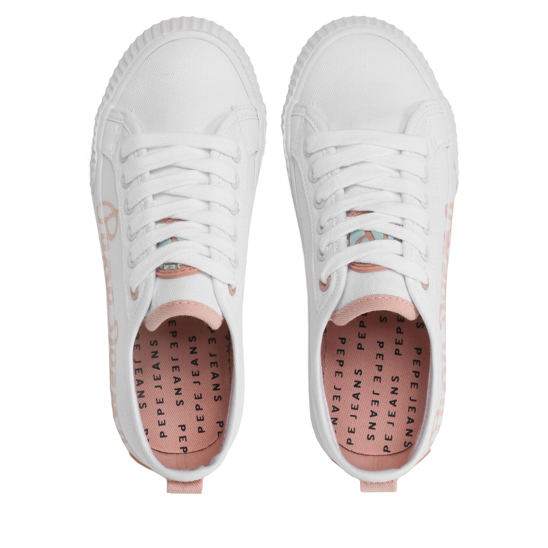 Pepe Jeans Сникърси Ottis Log G PGS30577 Бял - Pepit.bg