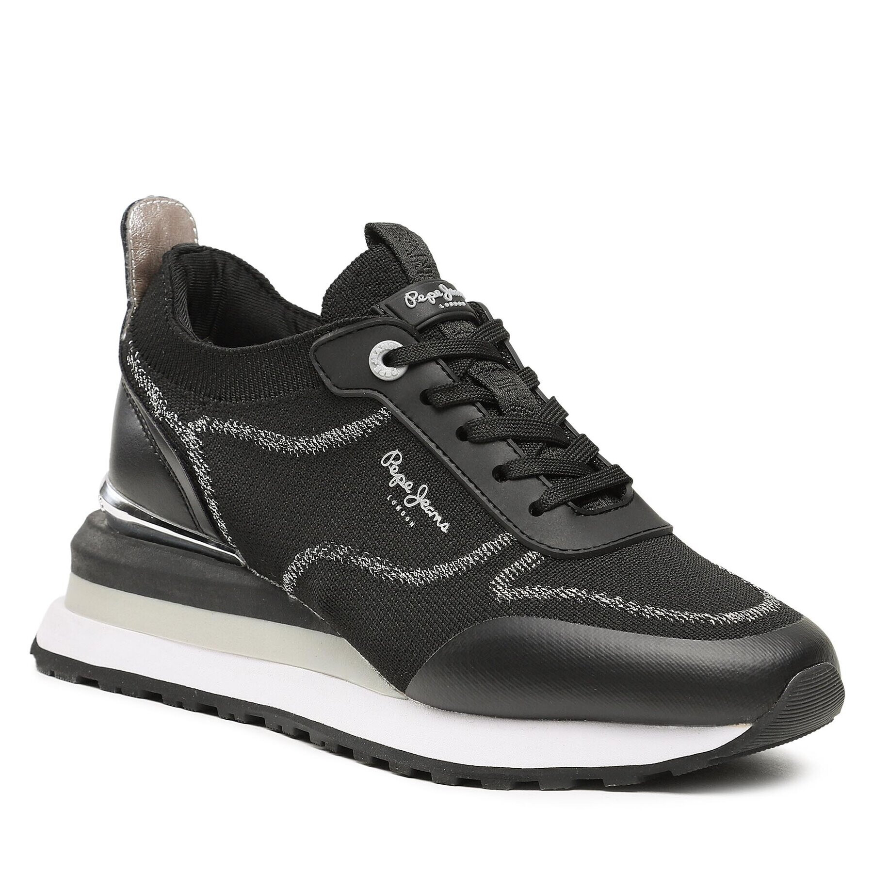 Pepe Jeans Сникърси PLS31509 Черен - Pepit.bg