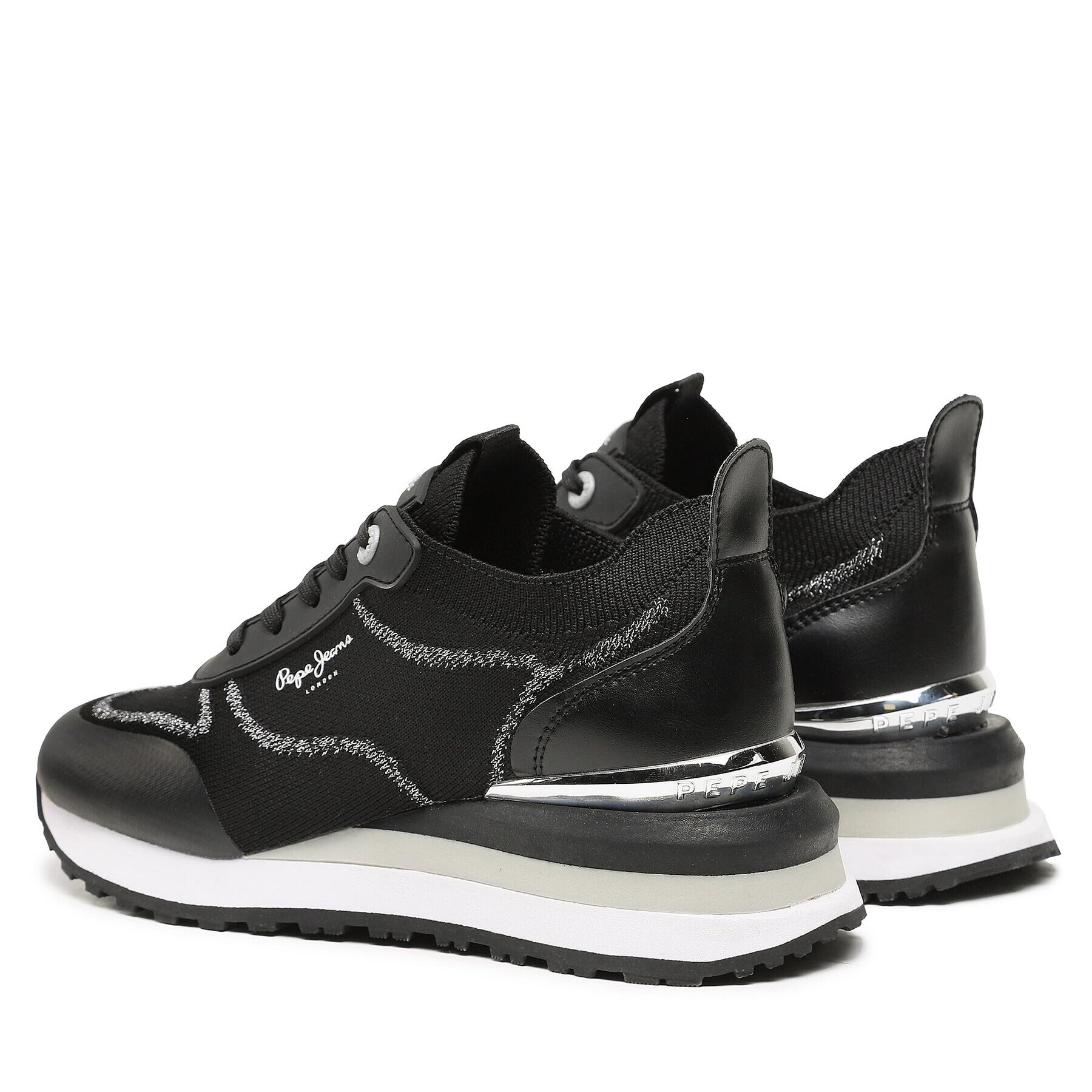 Pepe Jeans Сникърси PLS31509 Черен - Pepit.bg