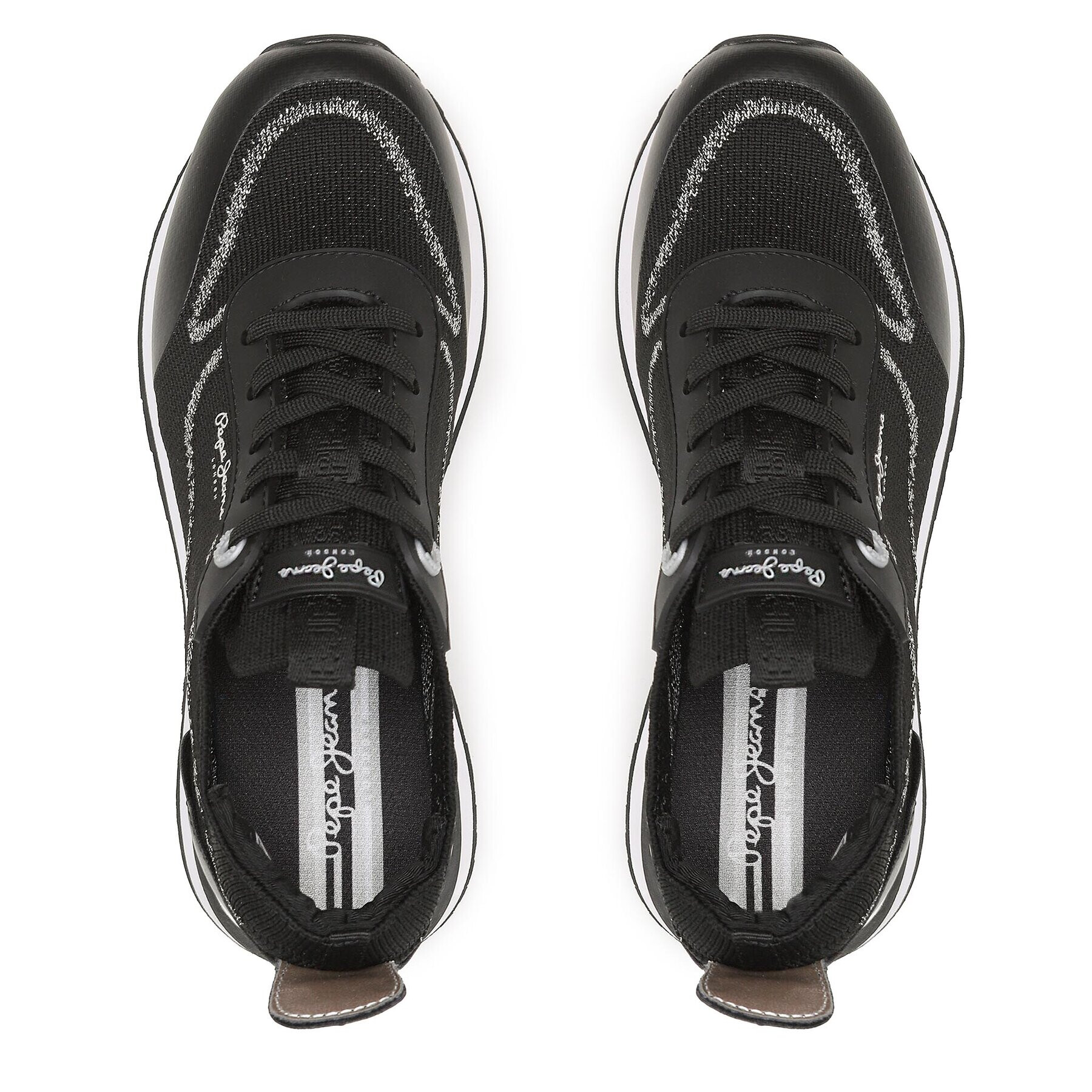 Pepe Jeans Сникърси PLS31509 Черен - Pepit.bg