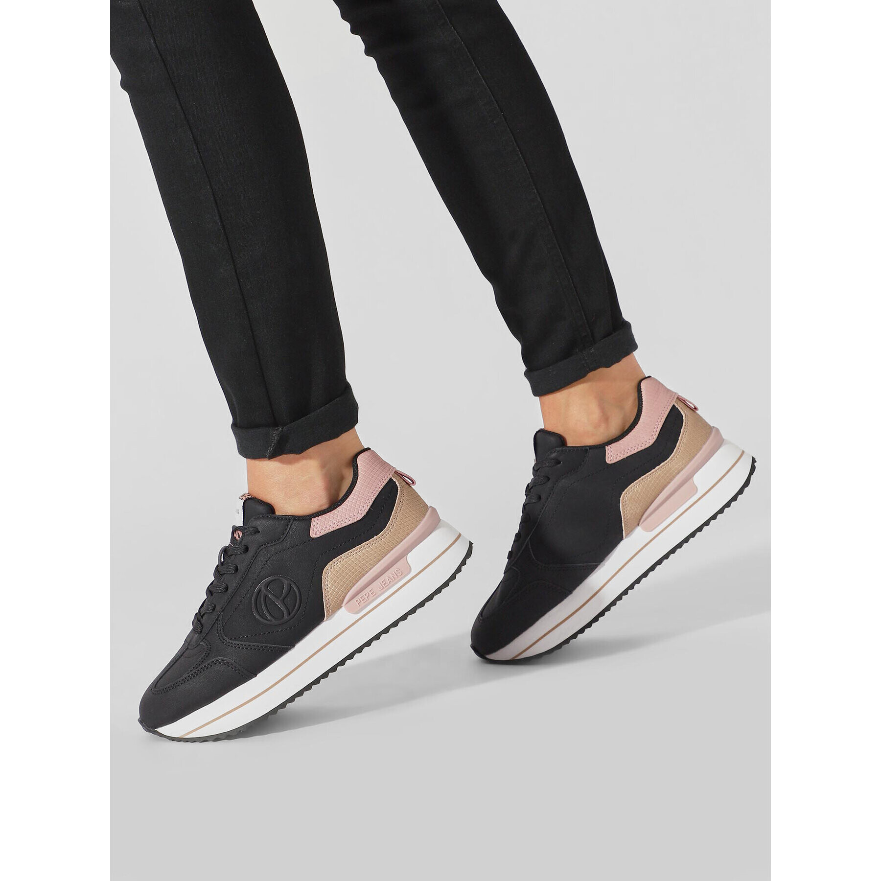 Pepe Jeans Сникърси PLS31514 Черен - Pepit.bg