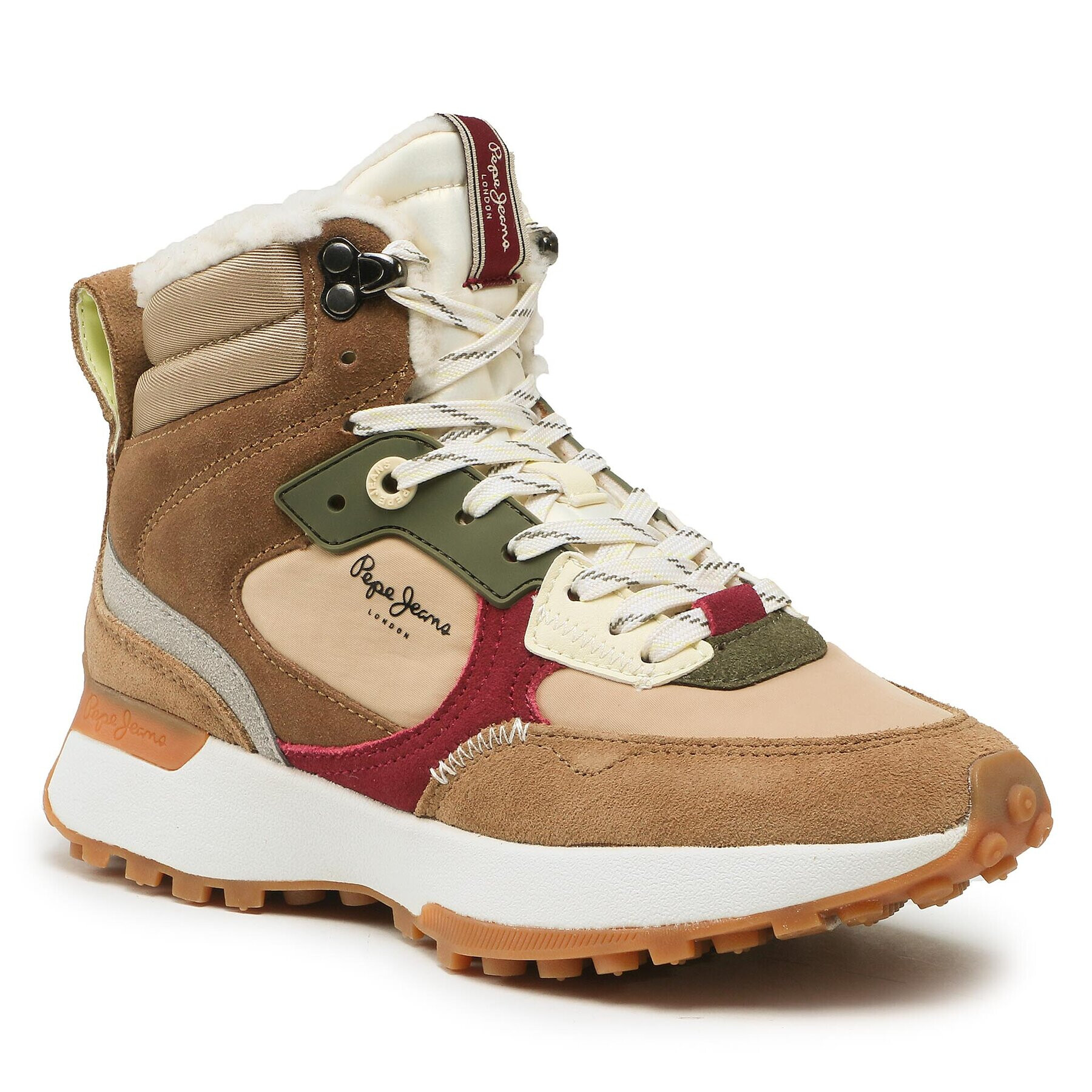 Pepe Jeans Сникърси PLS31516 Кафяв - Pepit.bg