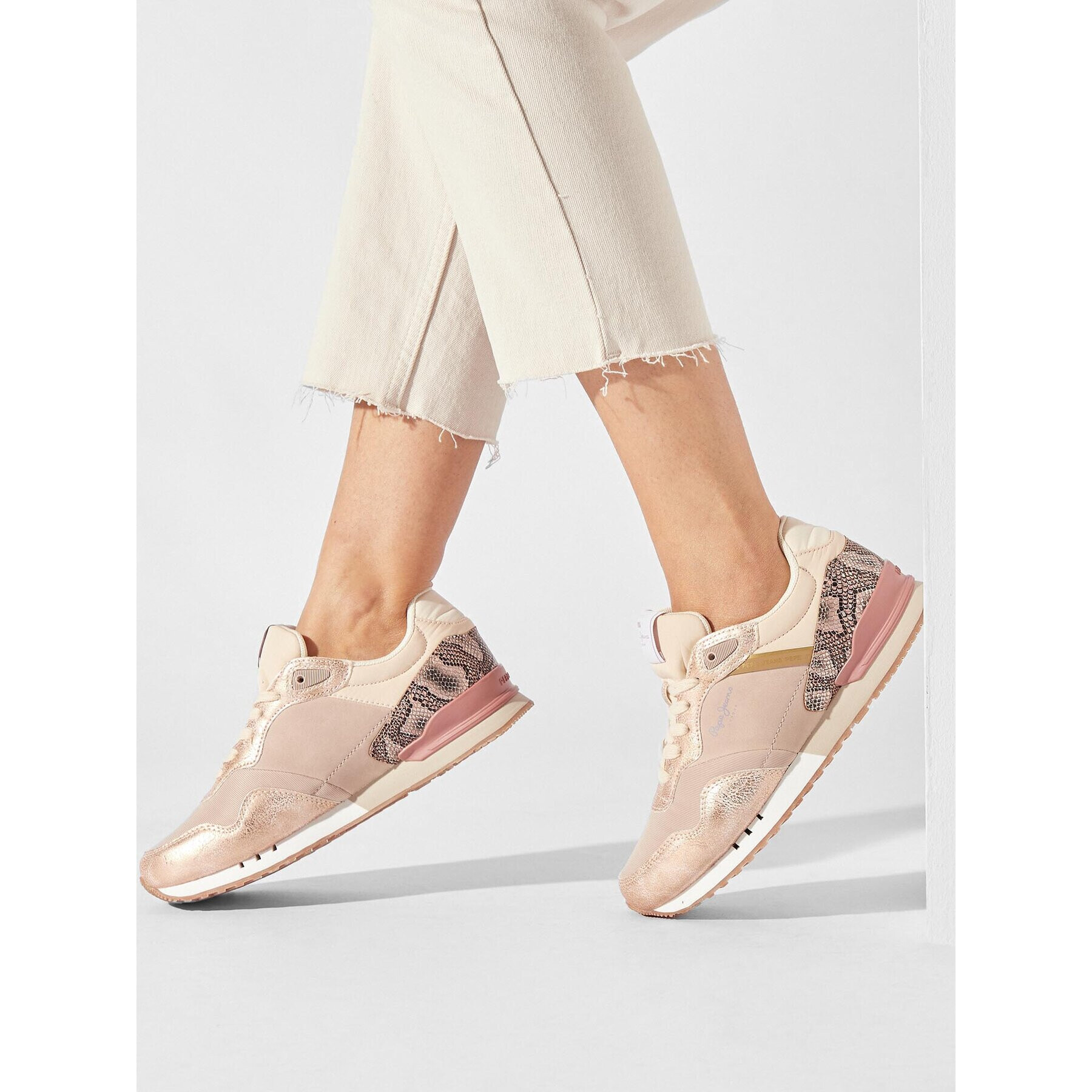 Pepe Jeans Сникърси PLS31526 Златист - Pepit.bg