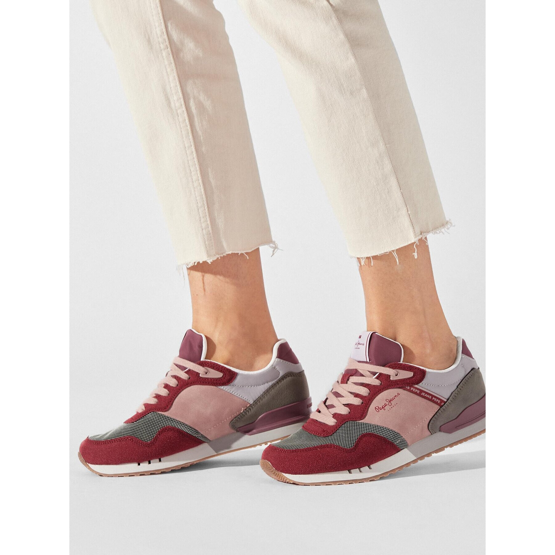 Pepe Jeans Сникърси PLS31529 Бордо - Pepit.bg