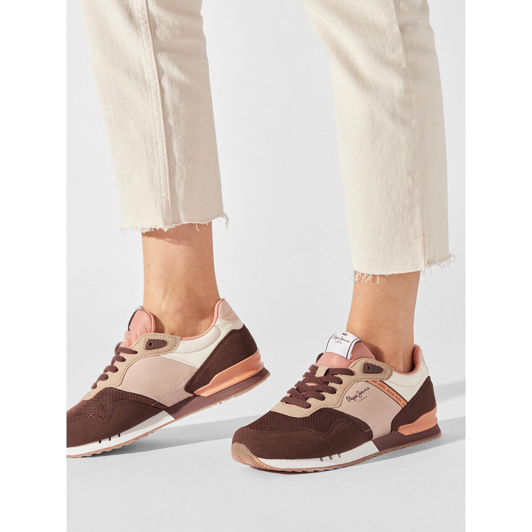 Pepe Jeans Сникърси PLS31529 Кафяв - Pepit.bg