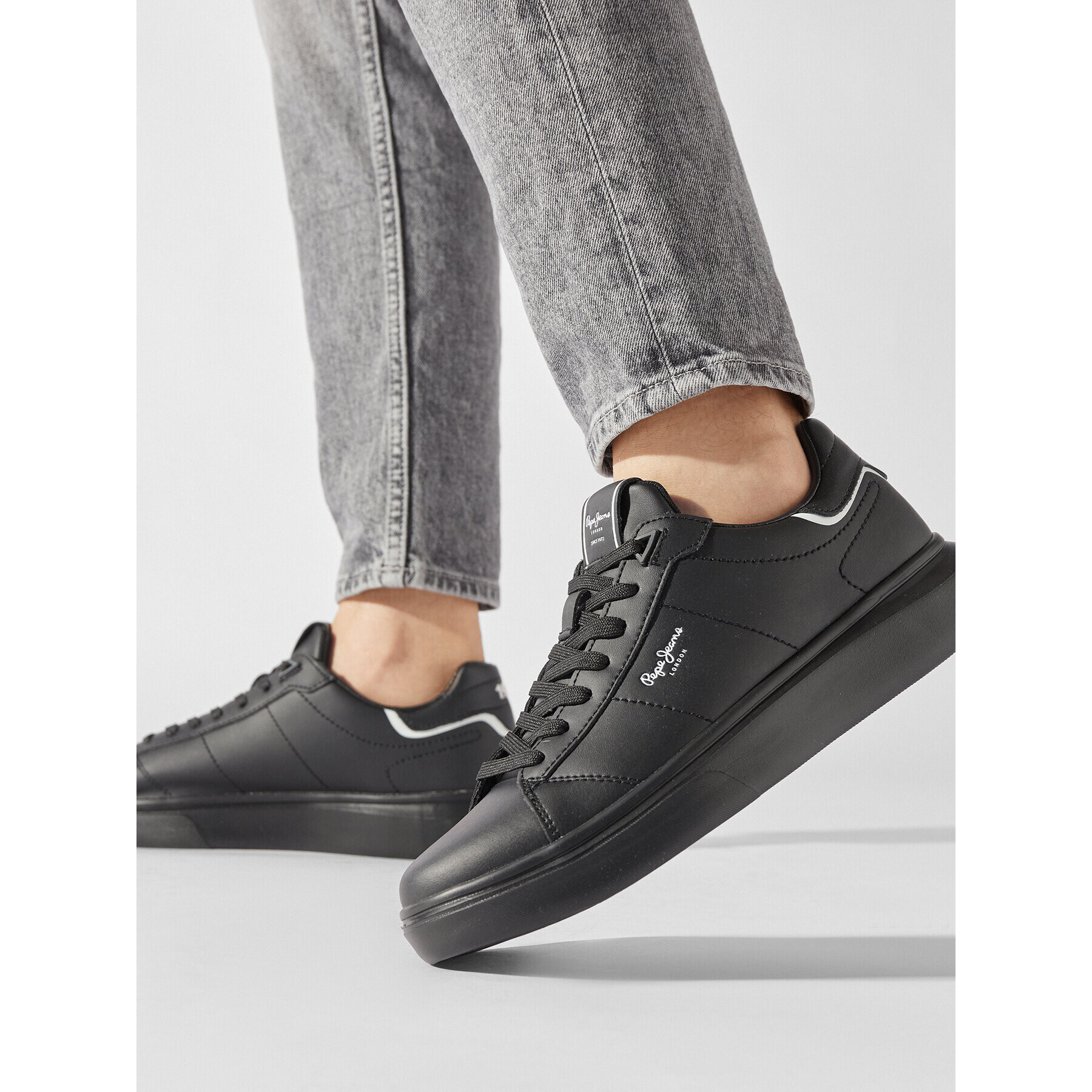Pepe Jeans Сникърси PMS30981 Черен - Pepit.bg