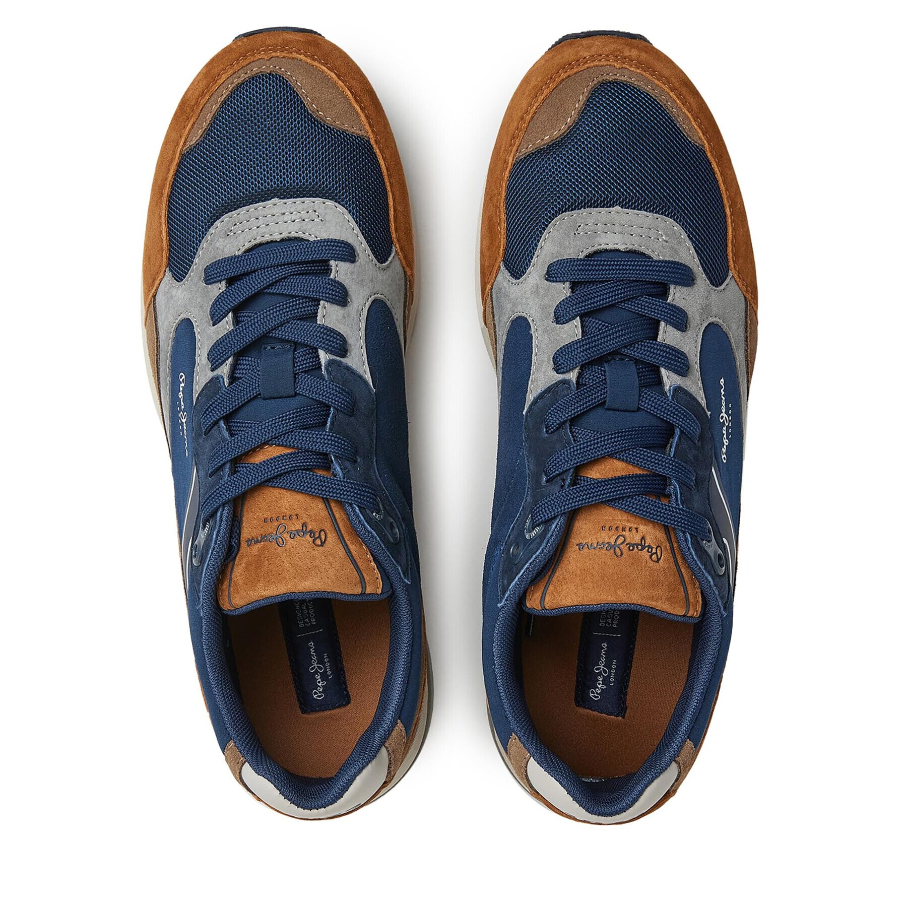Pepe Jeans Сникърси PMS30988 Кафяв - Pepit.bg