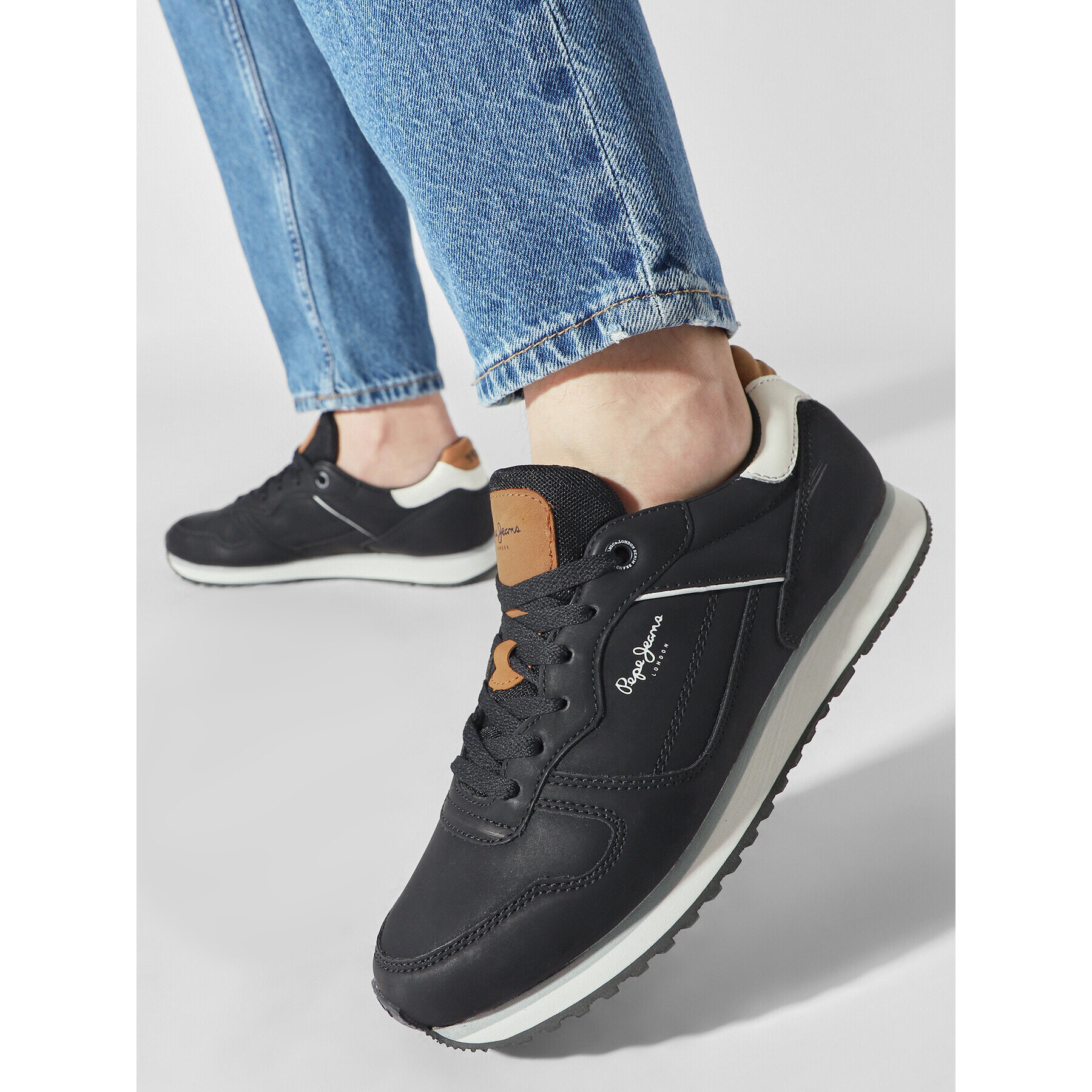 Pepe Jeans Сникърси PMS31013 Черен - Pepit.bg