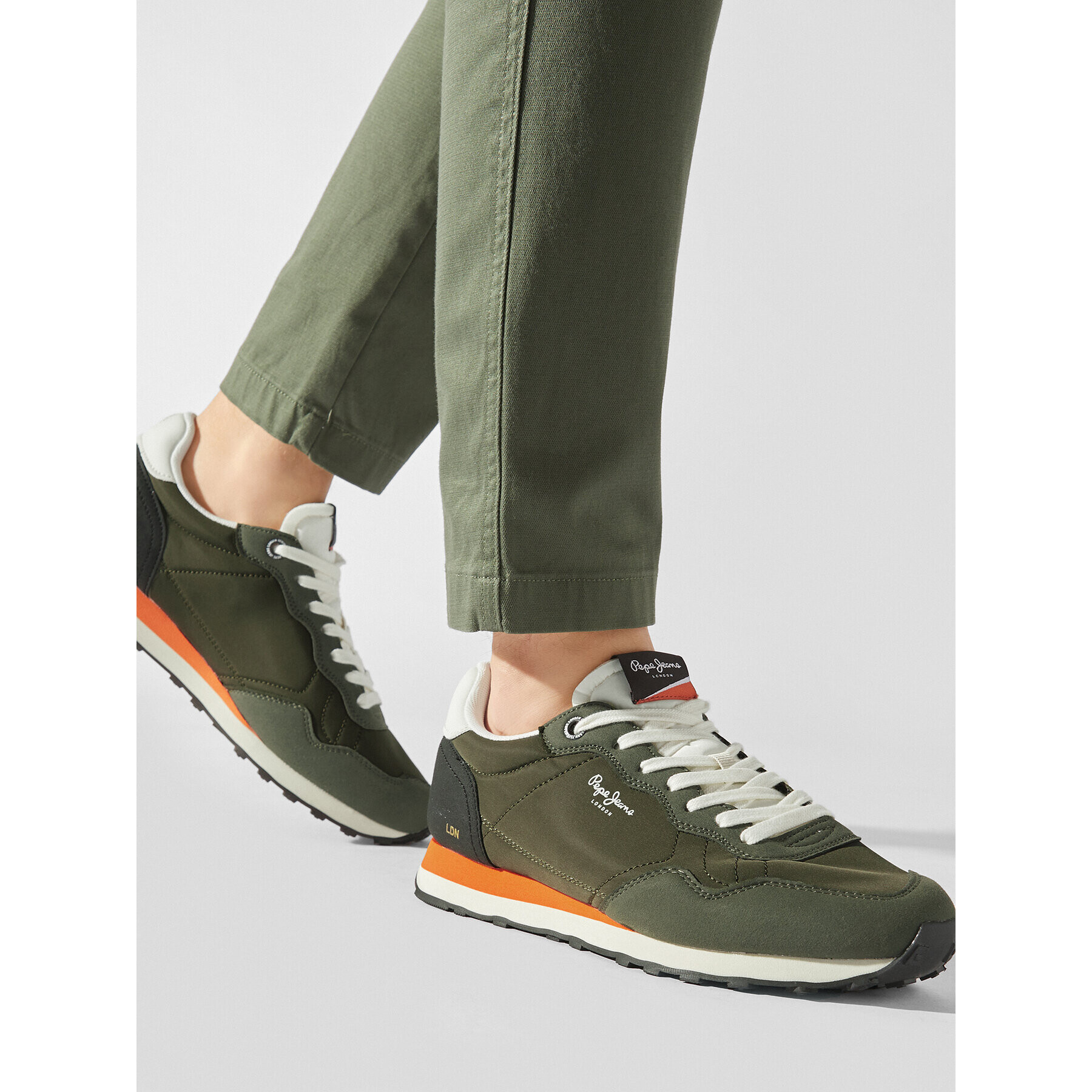 Pepe Jeans Сникърси PMS31018 Зелен - Pepit.bg
