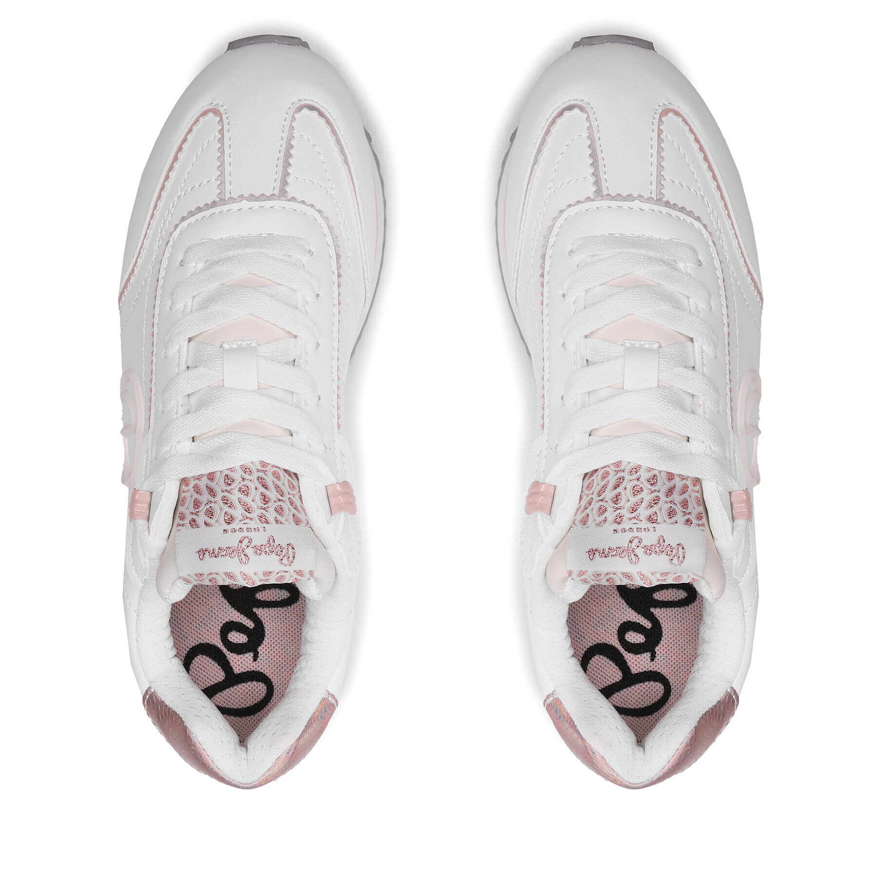 Pepe Jeans Сникърси Rusper Charm PLS31479 Бял - Pepit.bg