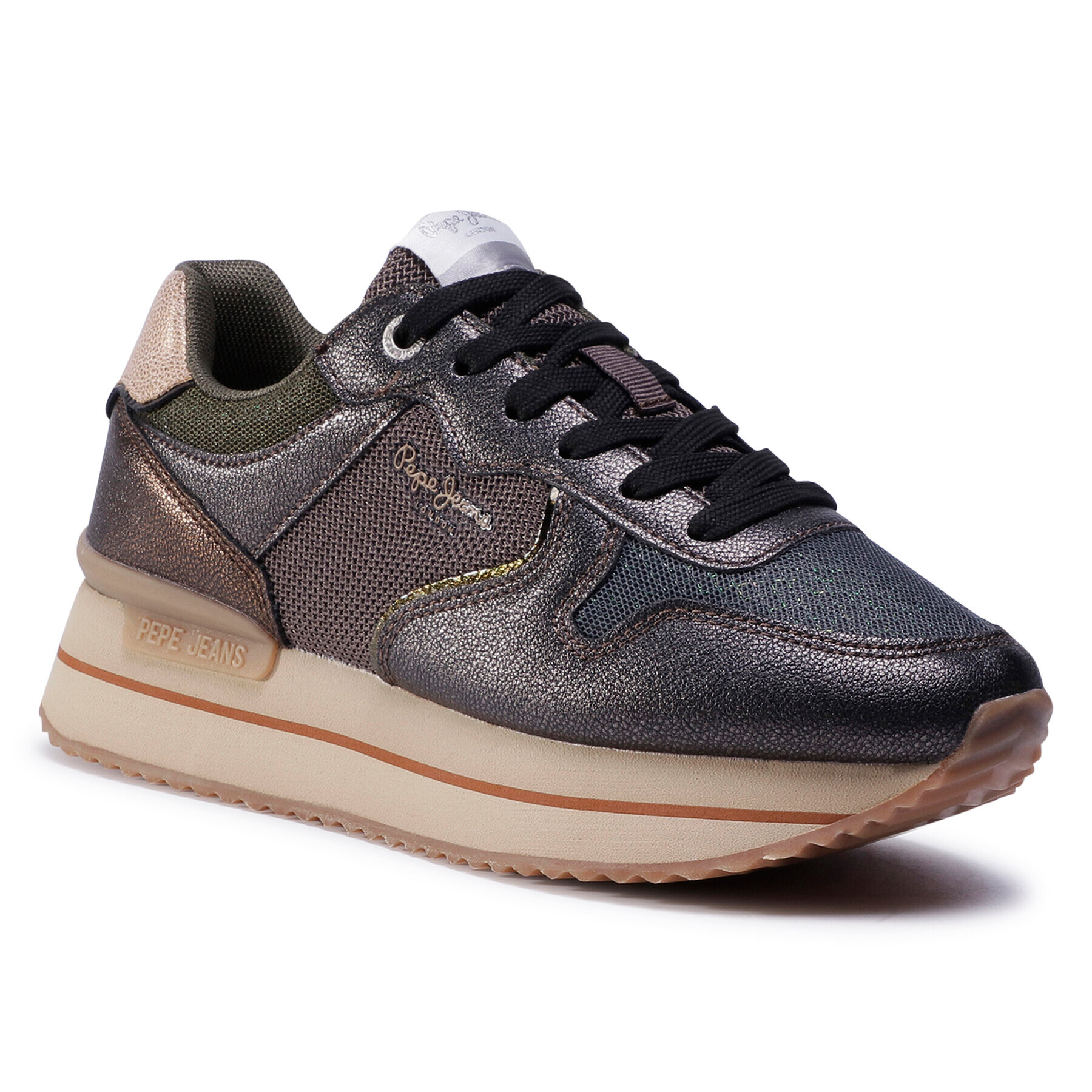 Pepe Jeans Сникърси Rusper City PLS31068 Кафяв - Pepit.bg