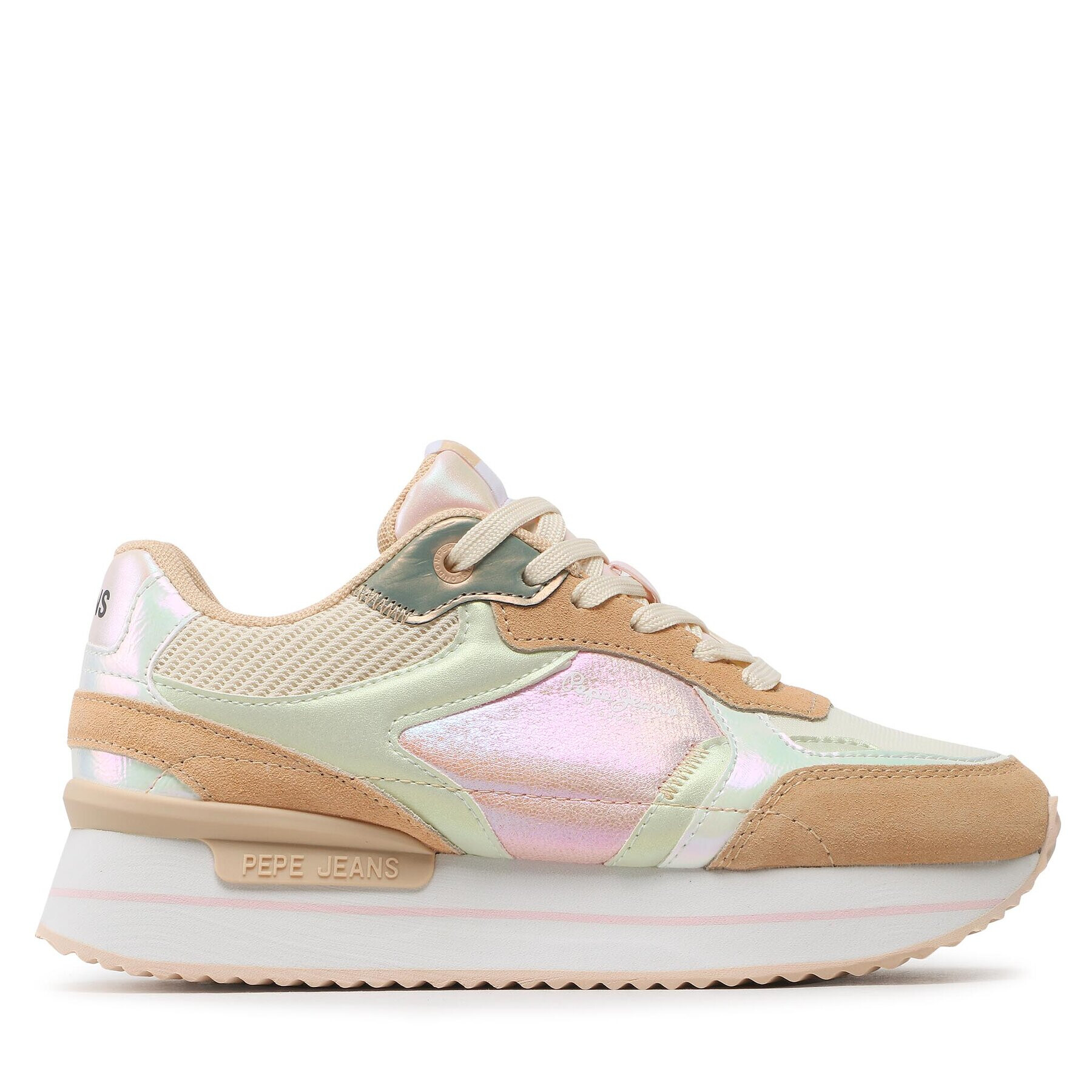 Pepe Jeans Сникърси Rusper Pearl PLS31478 Бежов - Pepit.bg
