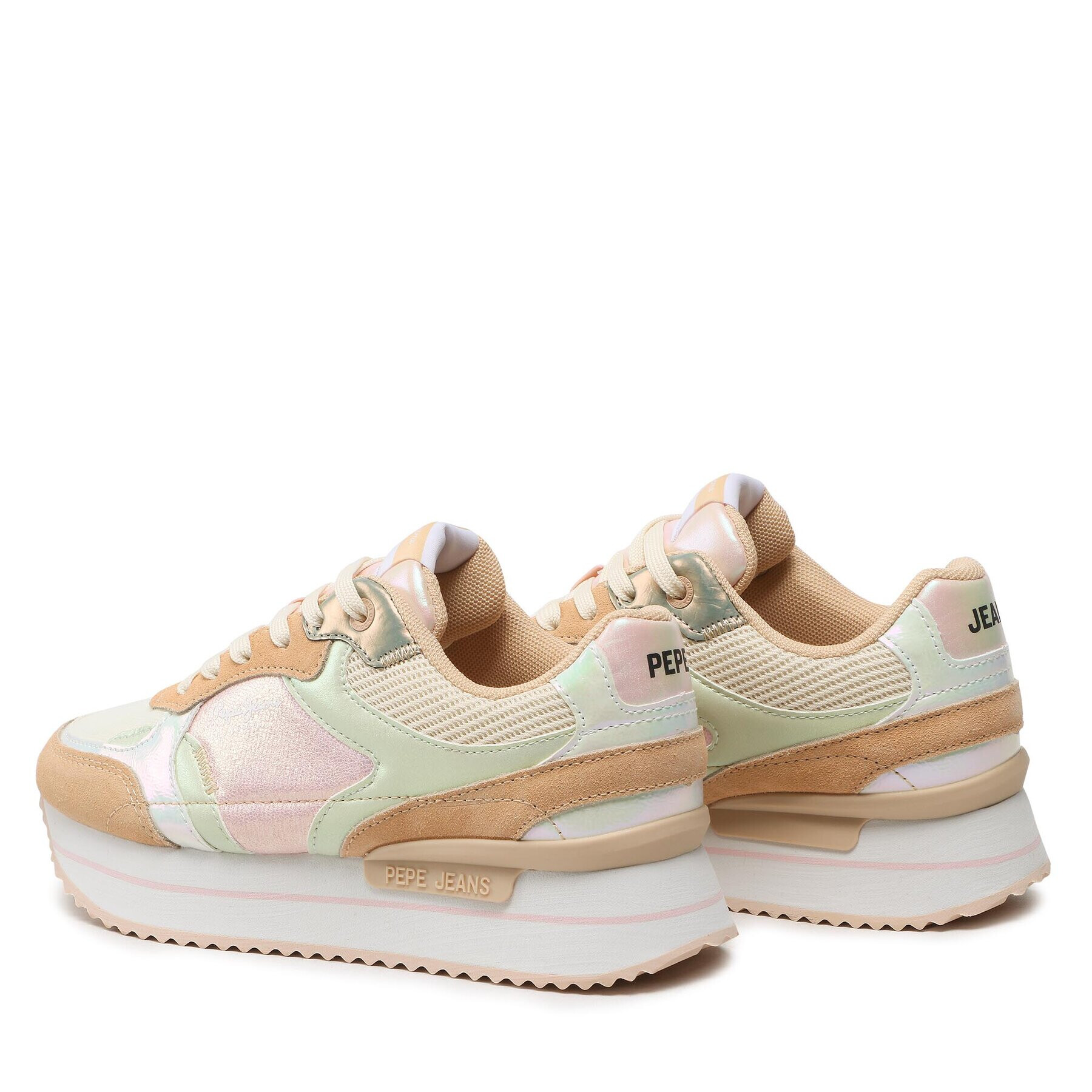Pepe Jeans Сникърси Rusper Pearl PLS31478 Бежов - Pepit.bg