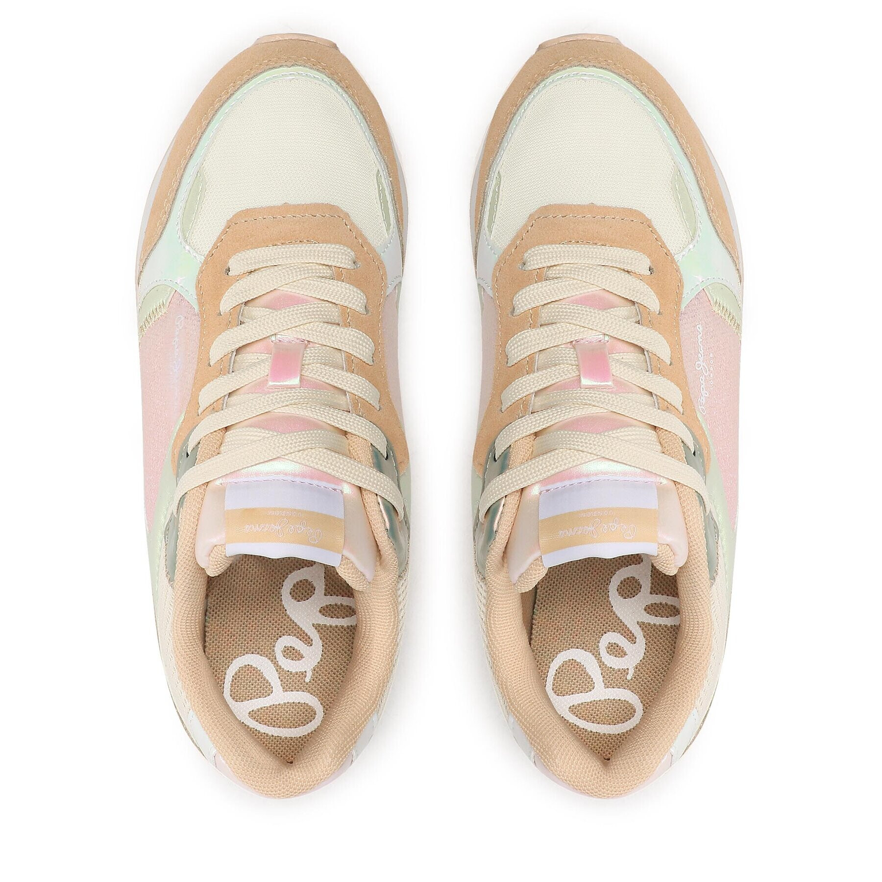 Pepe Jeans Сникърси Rusper Pearl PLS31478 Бежов - Pepit.bg