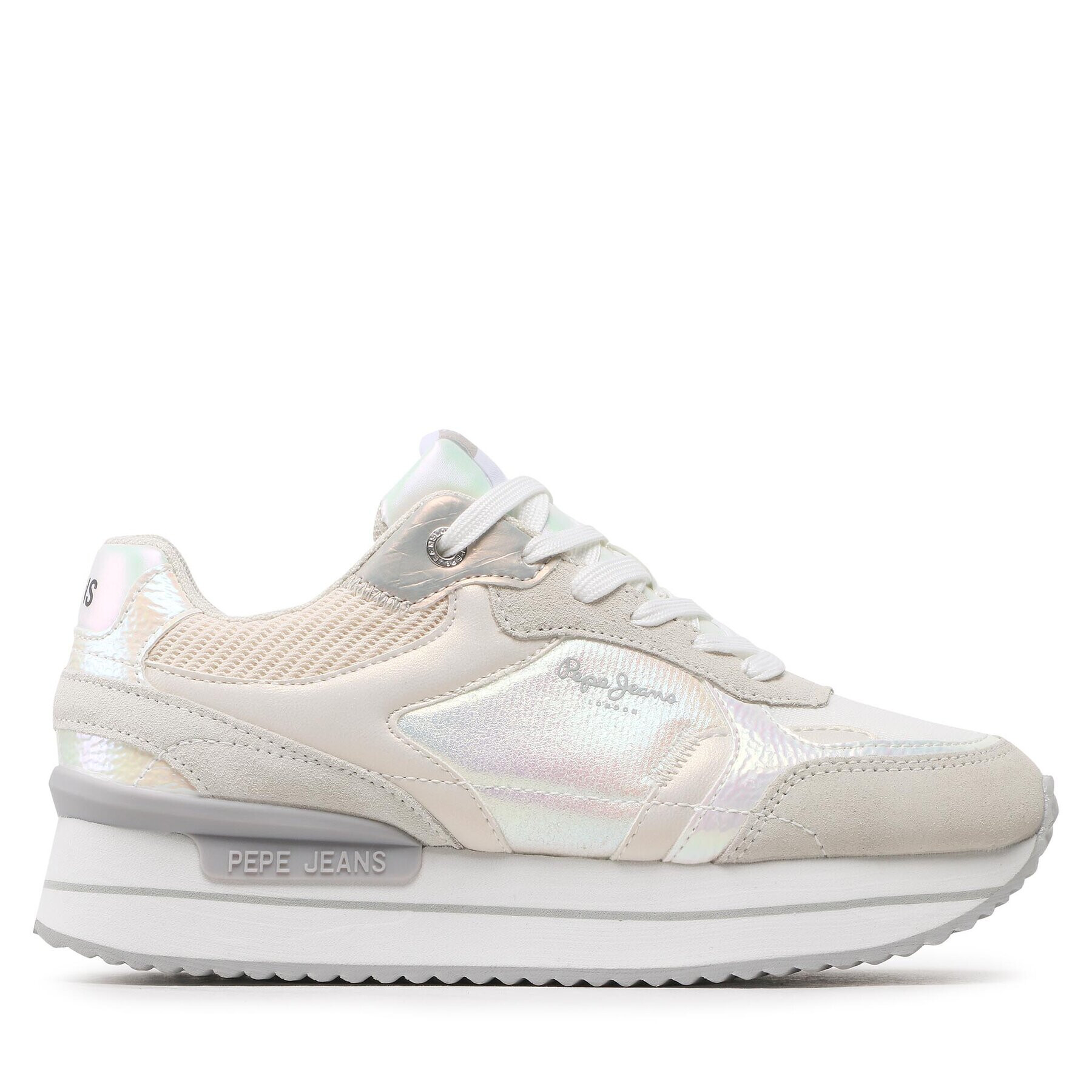 Pepe Jeans Сникърси Rusper Pearl PLS31478 Бял - Pepit.bg