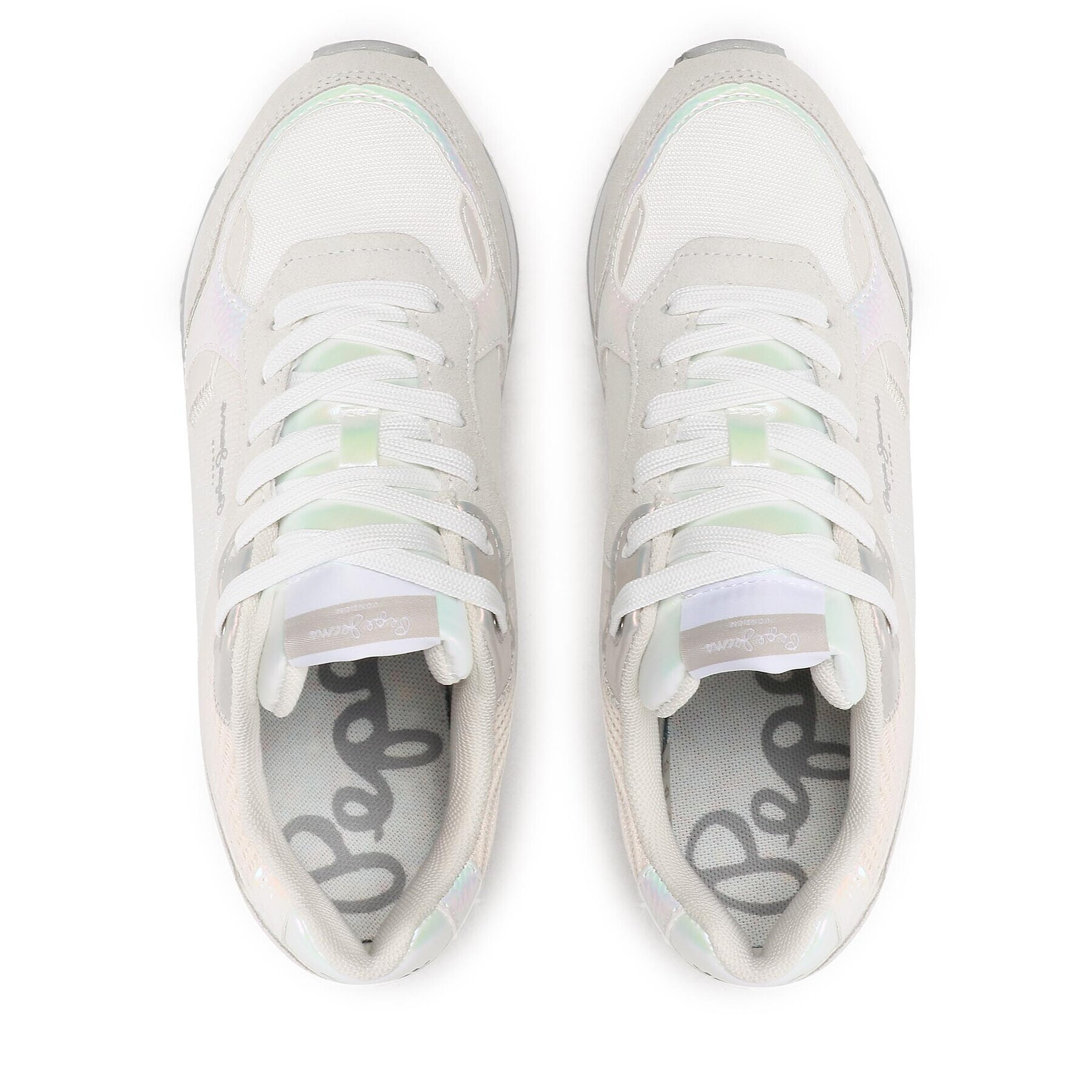 Pepe Jeans Сникърси Rusper Pearl PLS31478 Бял - Pepit.bg