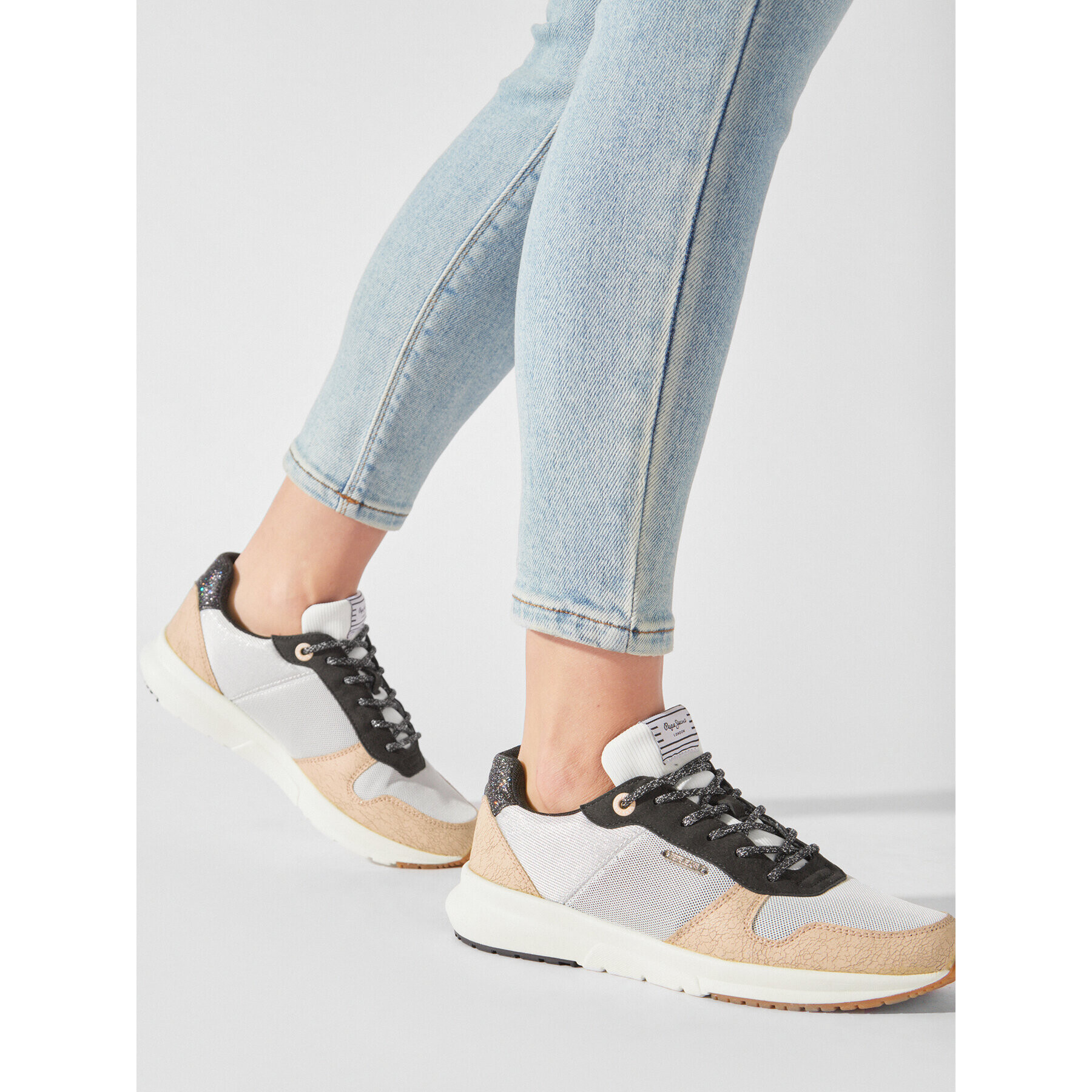 Pepe Jeans Сникърси Saffron Inn PLS31273 Сив - Pepit.bg