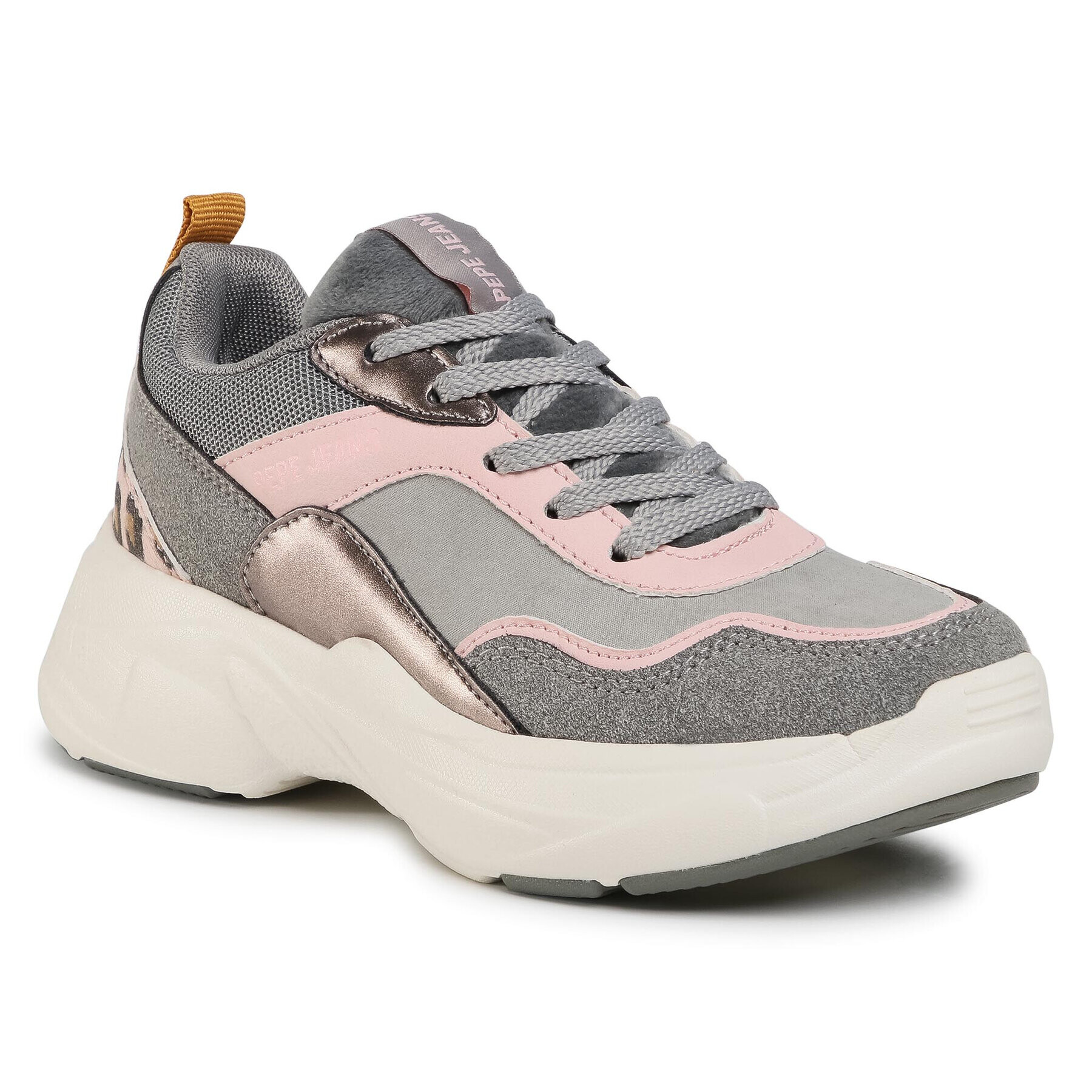 Pepe Jeans Сникърси Sinyu Girl Combi PGS30467 Сив - Pepit.bg