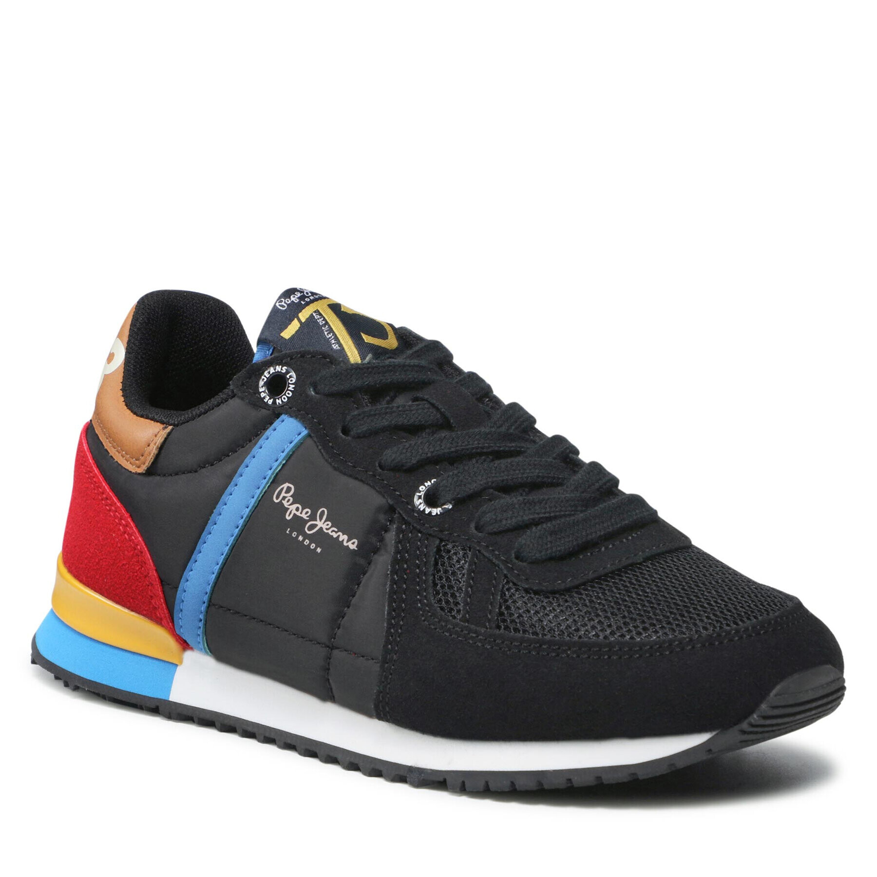 Pepe Jeans Сникърси Sydney Combi Boy PBS30506 Черен - Pepit.bg