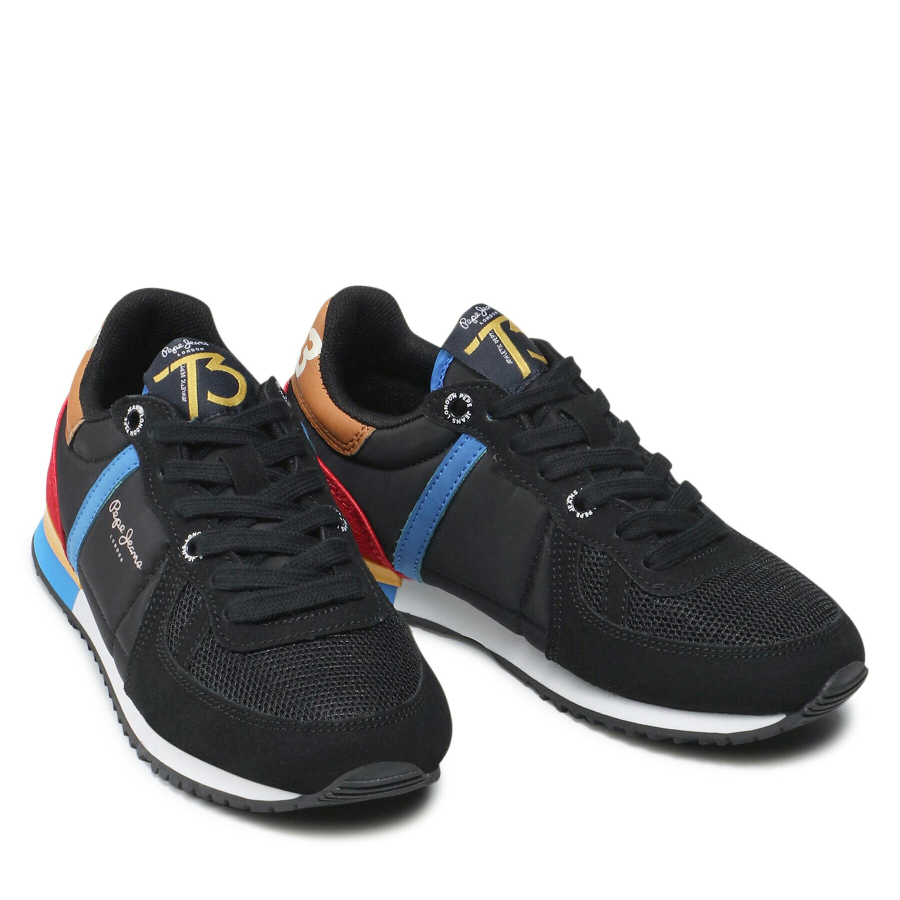 Pepe Jeans Сникърси Sydney Combi Boy PBS30506 Черен - Pepit.bg