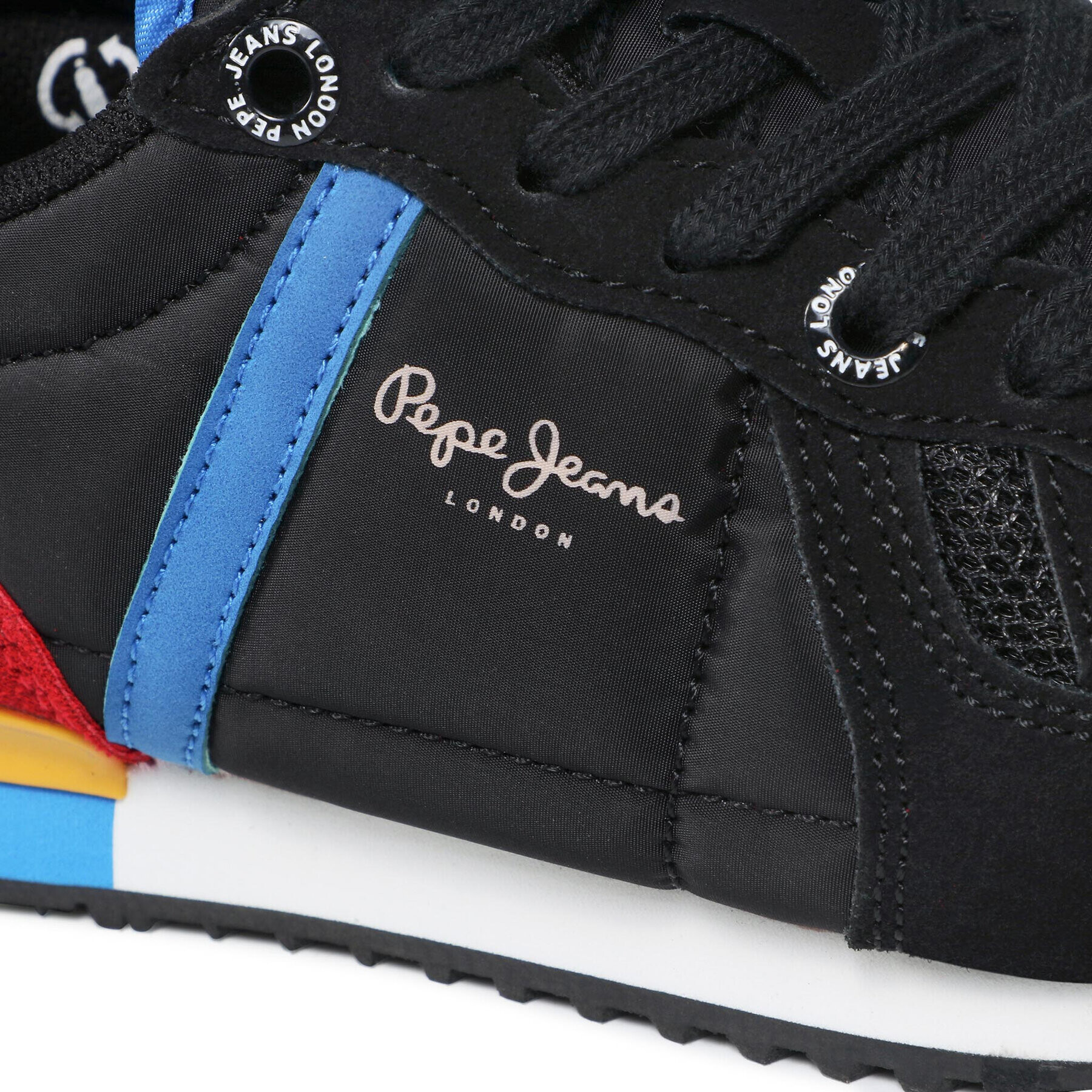 Pepe Jeans Сникърси Sydney Combi Boy PBS30506 Черен - Pepit.bg