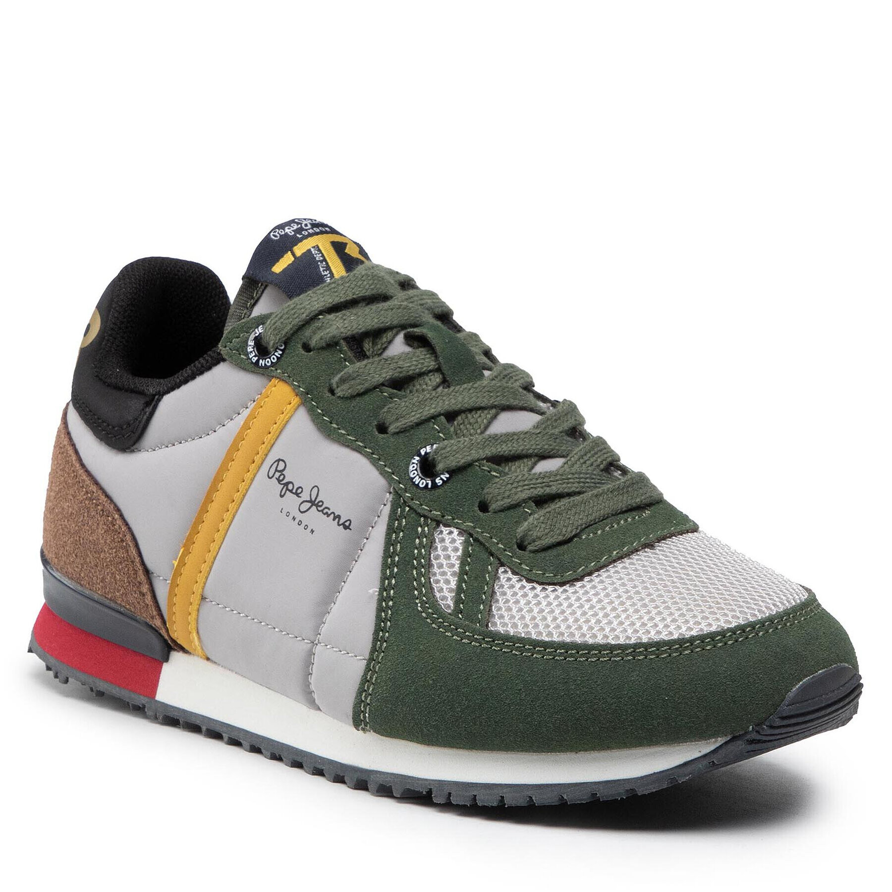 Pepe Jeans Сникърси Sydney Combi Boy PBS30506 Сив - Pepit.bg