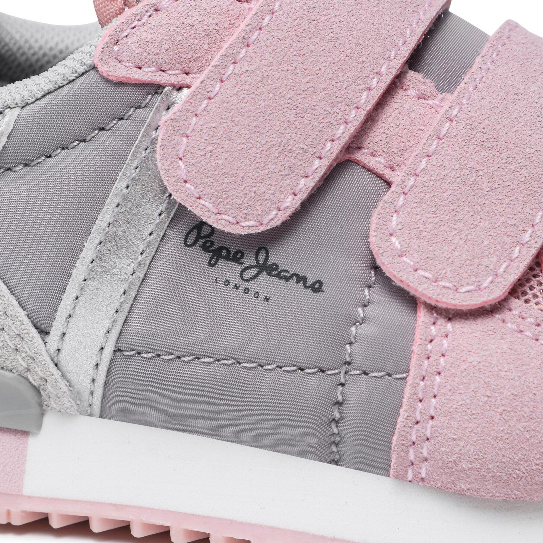 Pepe Jeans Сникърси Sydney Combi Girl PGS30516 Сив - Pepit.bg