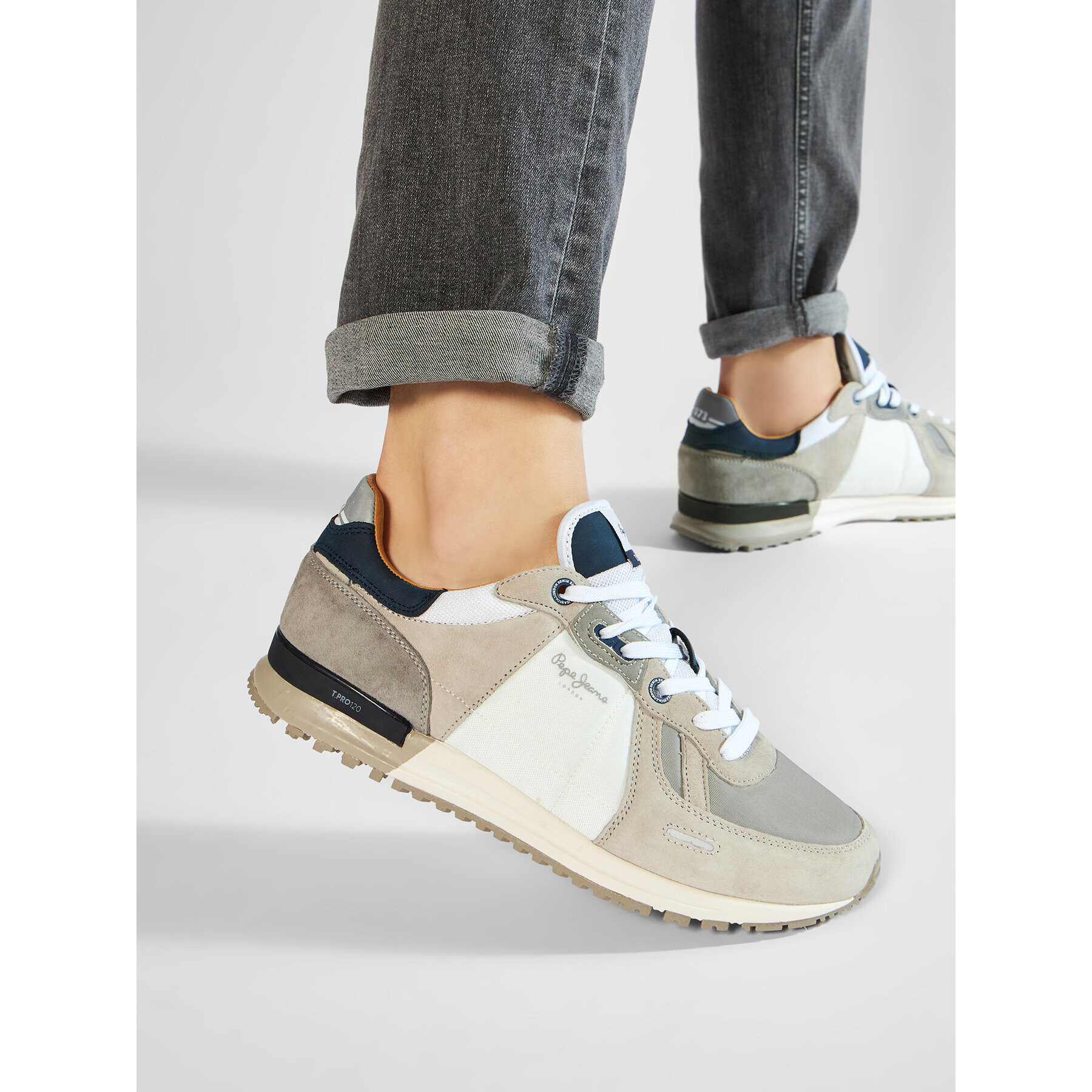Pepe Jeans Сникърси Tinkier Pro 309 Plus PMS30731 Сив - Pepit.bg