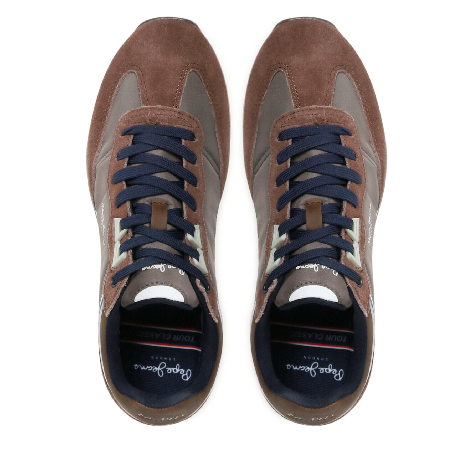 Pepe Jeans Сникърси Tour Classic PMS30773 Кафяв - Pepit.bg