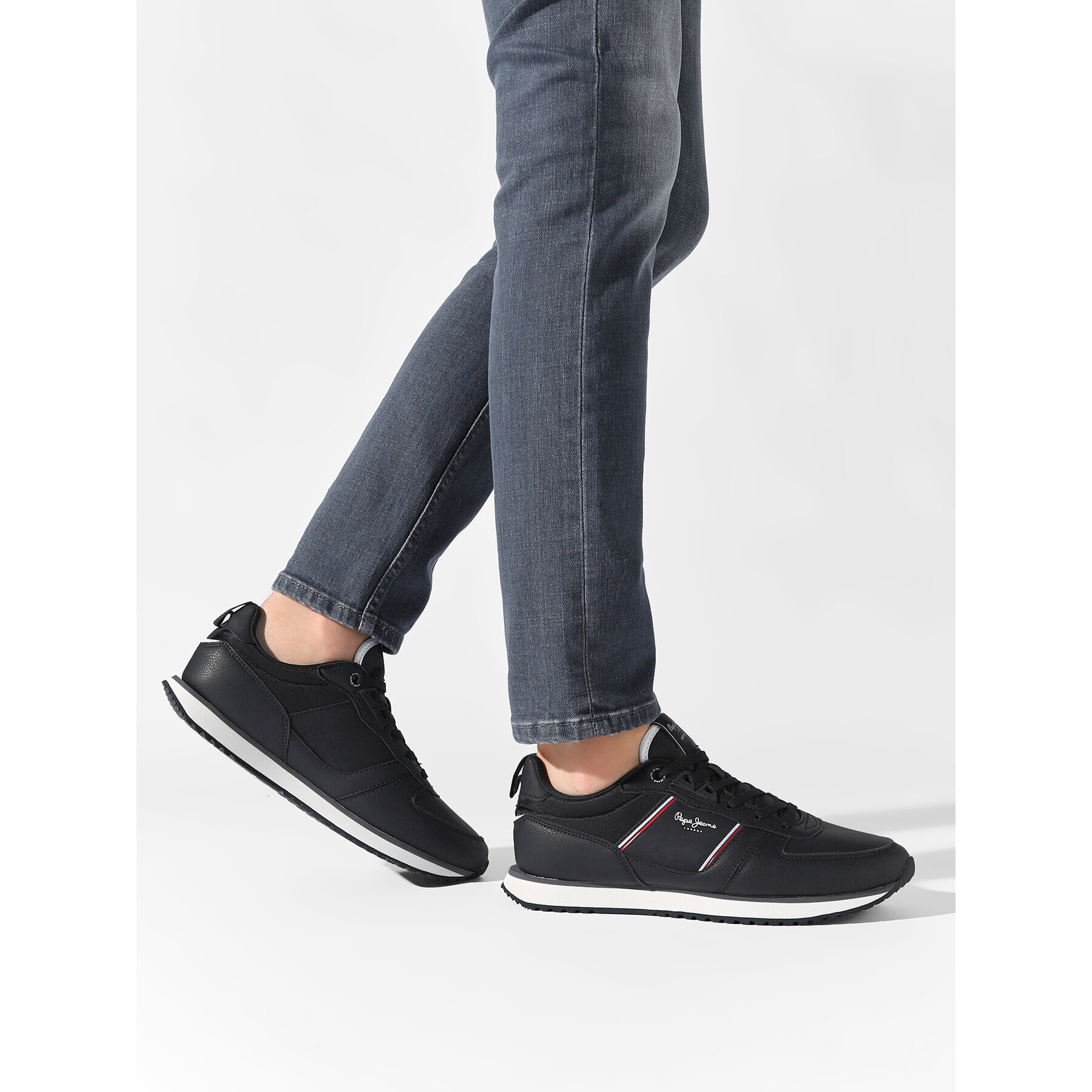 Pepe Jeans Сникърси Tour Club Basic 22 PMS30882 Черен - Pepit.bg