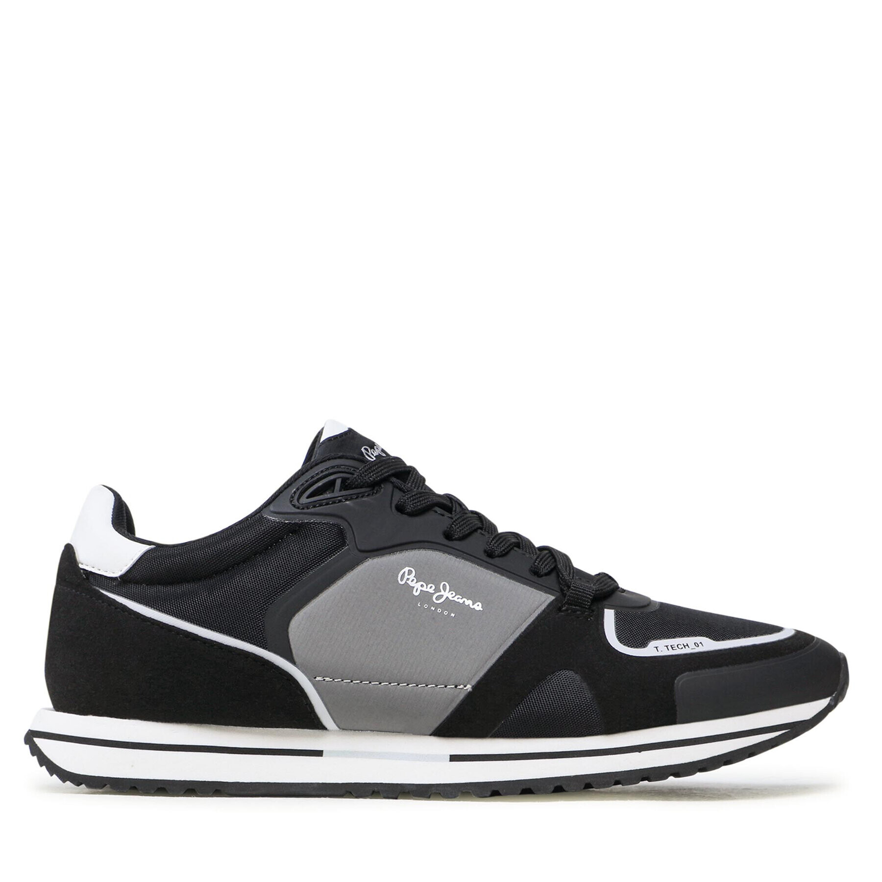 Pepe Jeans Сникърси Tour Tech 01 PMS30774 Черен - Pepit.bg