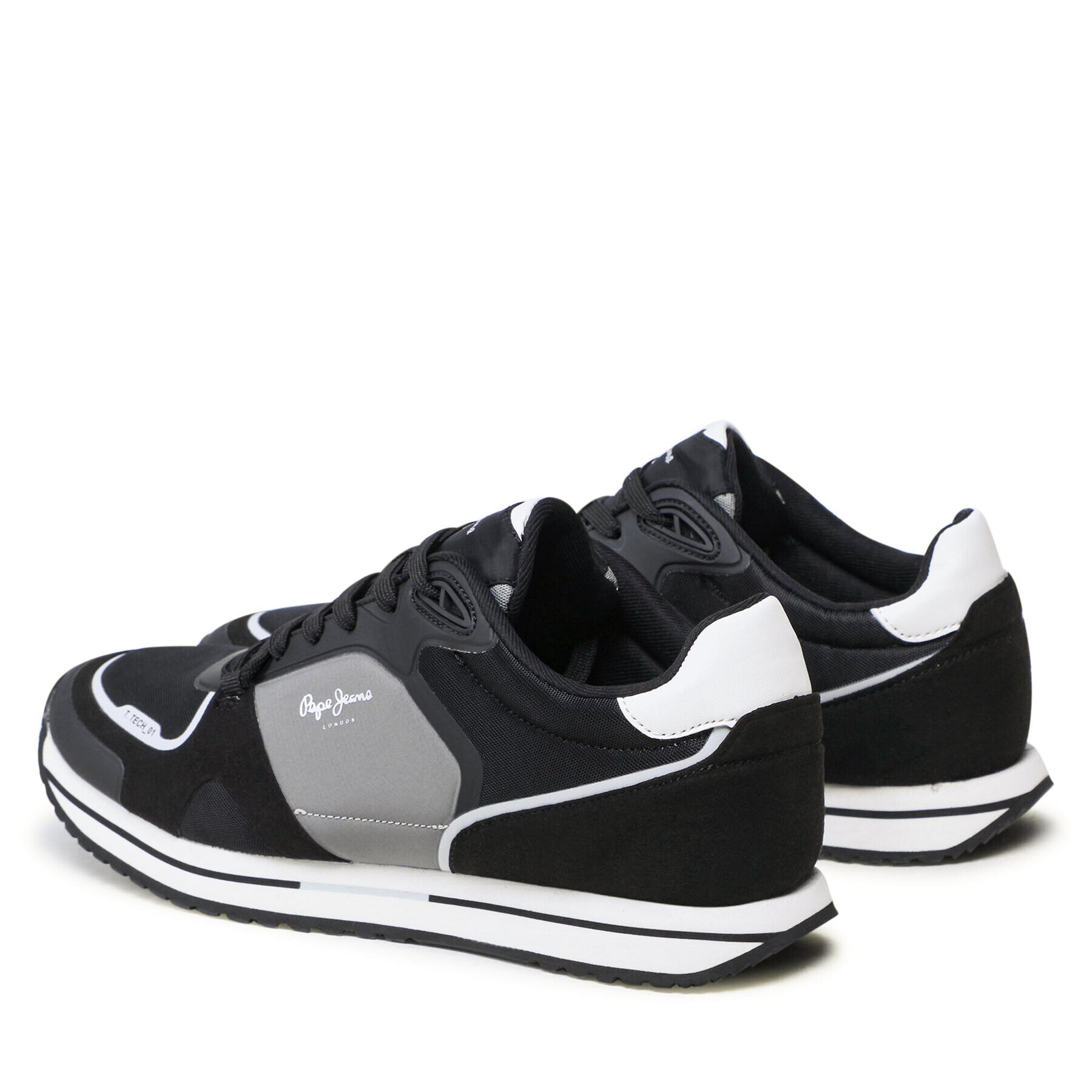 Pepe Jeans Сникърси Tour Tech 01 PMS30774 Черен - Pepit.bg