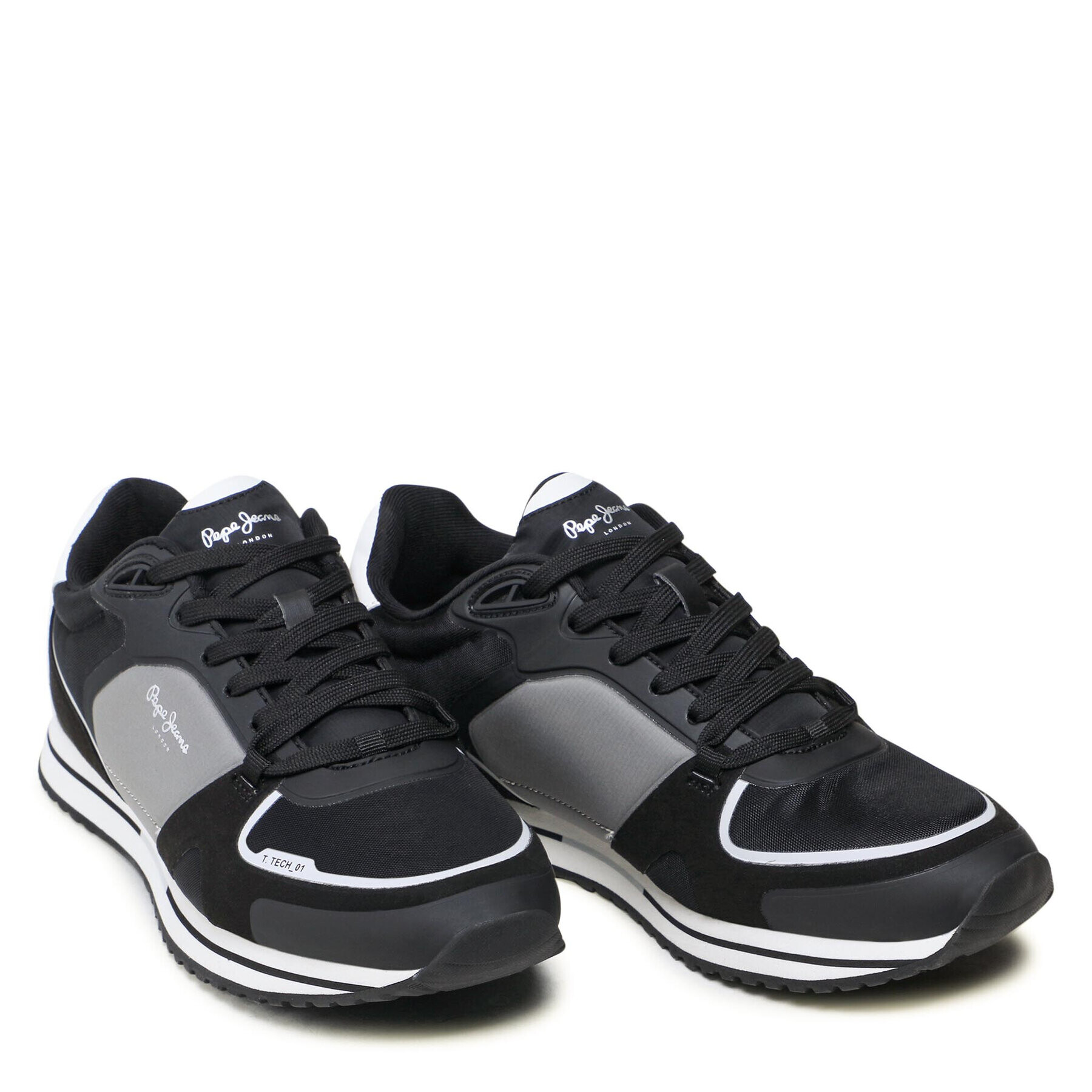 Pepe Jeans Сникърси Tour Tech 01 PMS30774 Черен - Pepit.bg
